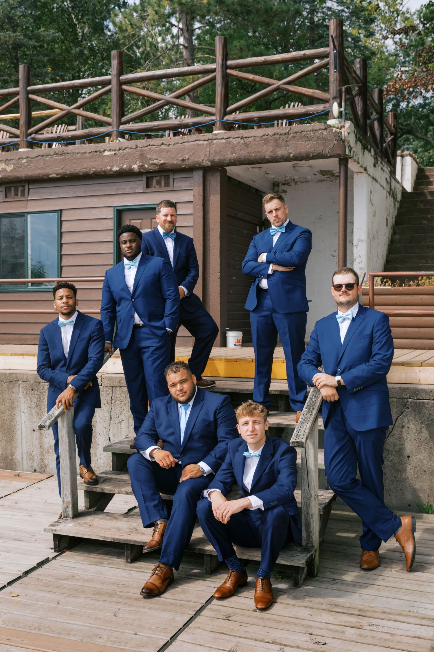 Summer Camp Themed Wedding Photography at Camp Lincoln Camp Lake Hubert in Nisswa Minnesota. Lakeside woodland wedding pictures Up North