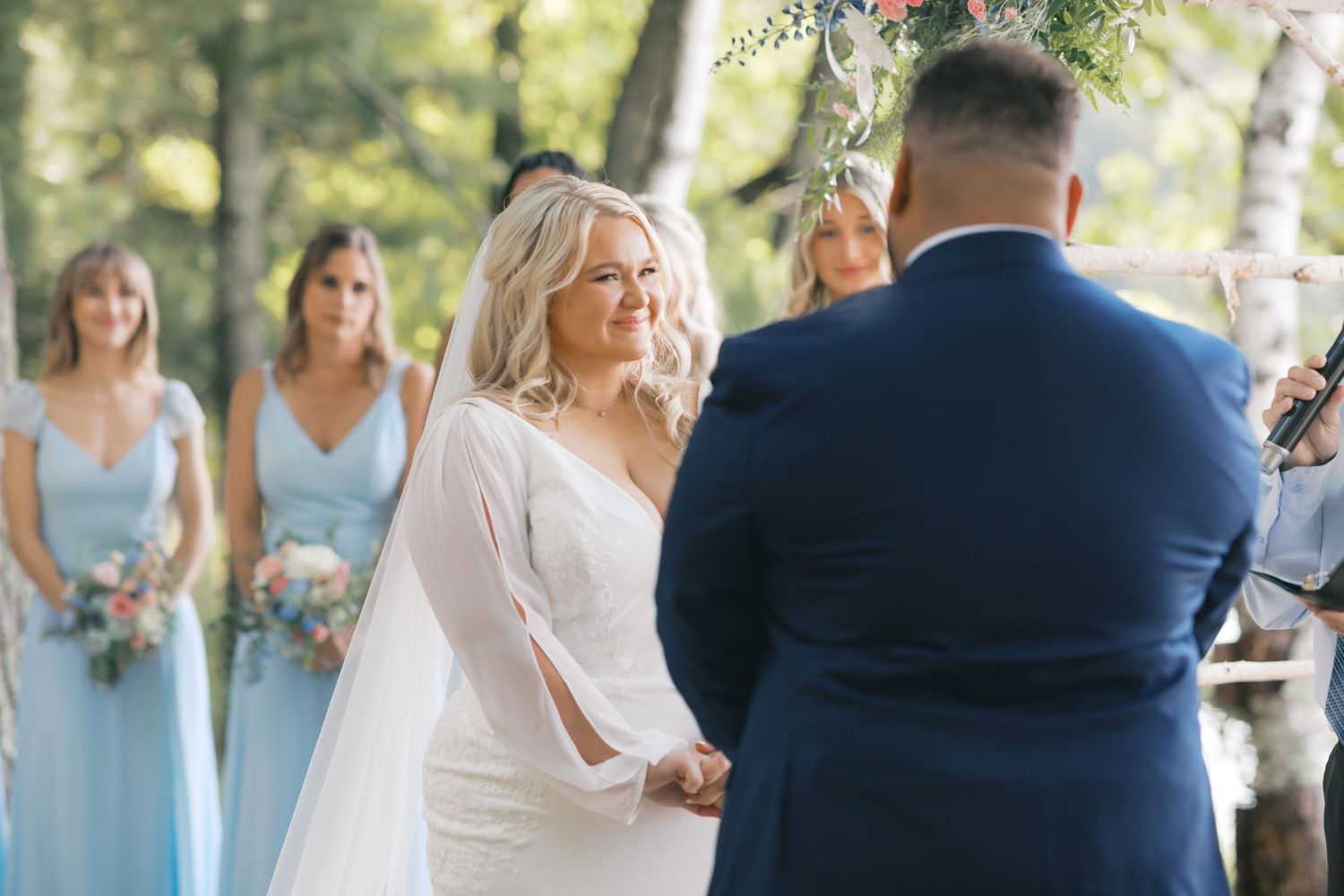 Summer Camp Themed Wedding Photography at Camp Lincoln Camp Lake Hubert in Nisswa Minnesota. Lakeside woodland wedding pictures Up North