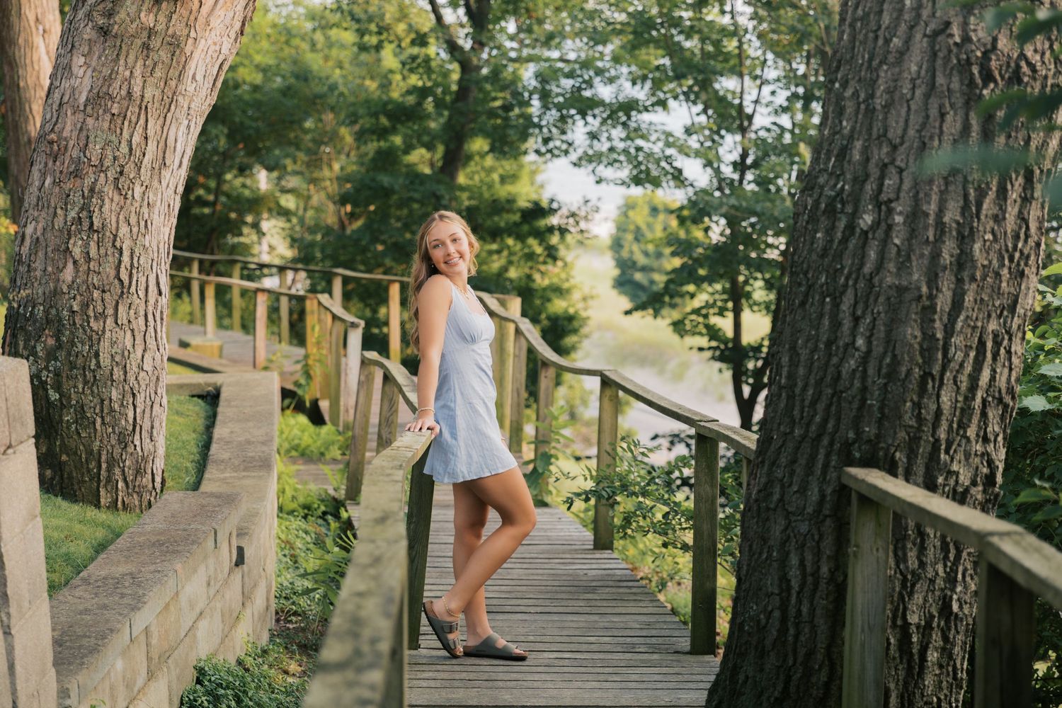 Grand Haven West Michigan Lakeshore Beach Grass Sand Dunes Boardwalk Senior Pictures Portrait Photographer. Summer at Sunset Golden Hour