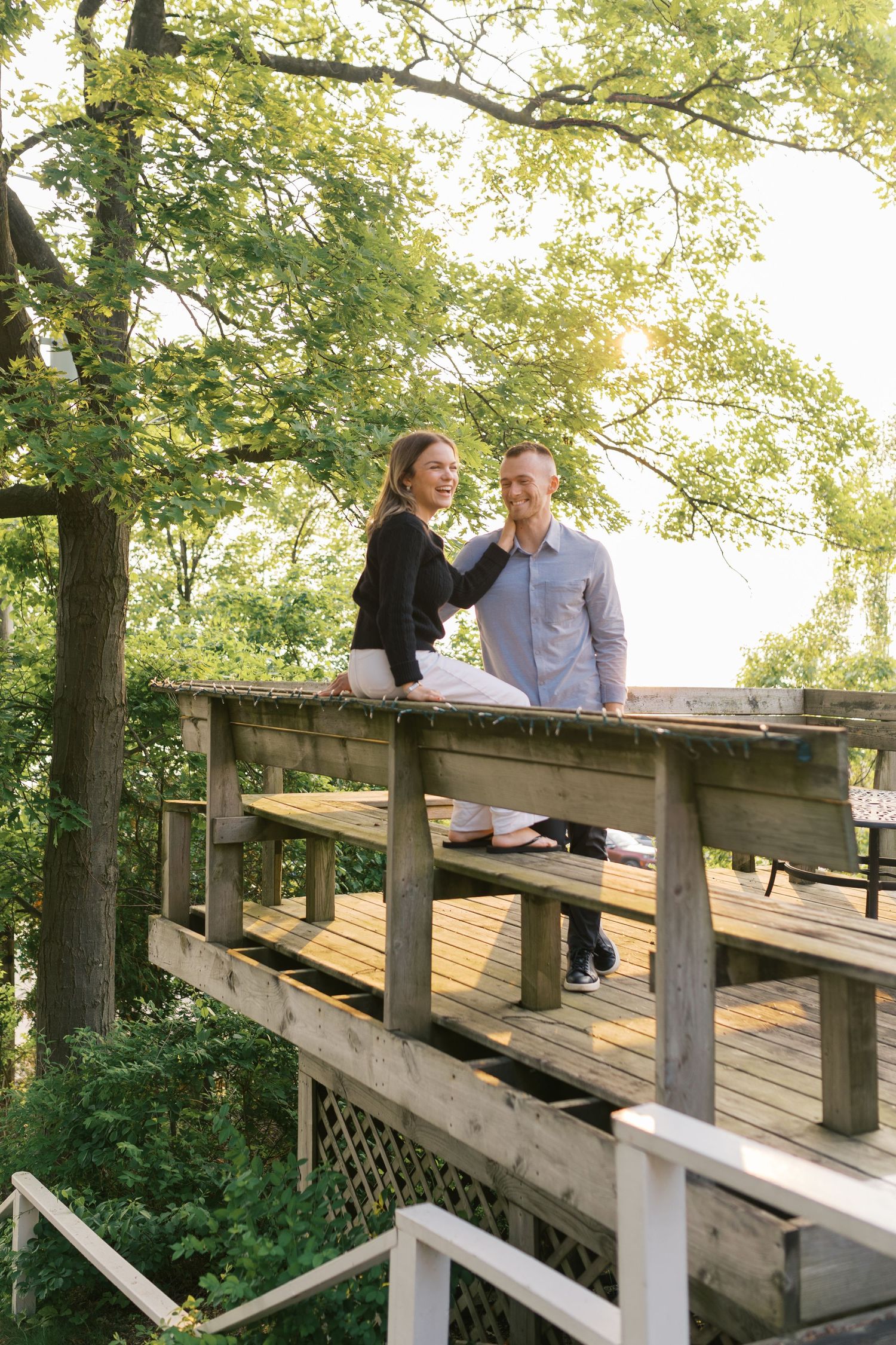 Grand Haven Michigan Coastal Beach Town Engagement Couples Pictures Lake Michigan Photographer, Summertime Romance, Lakeside Engagement Pics