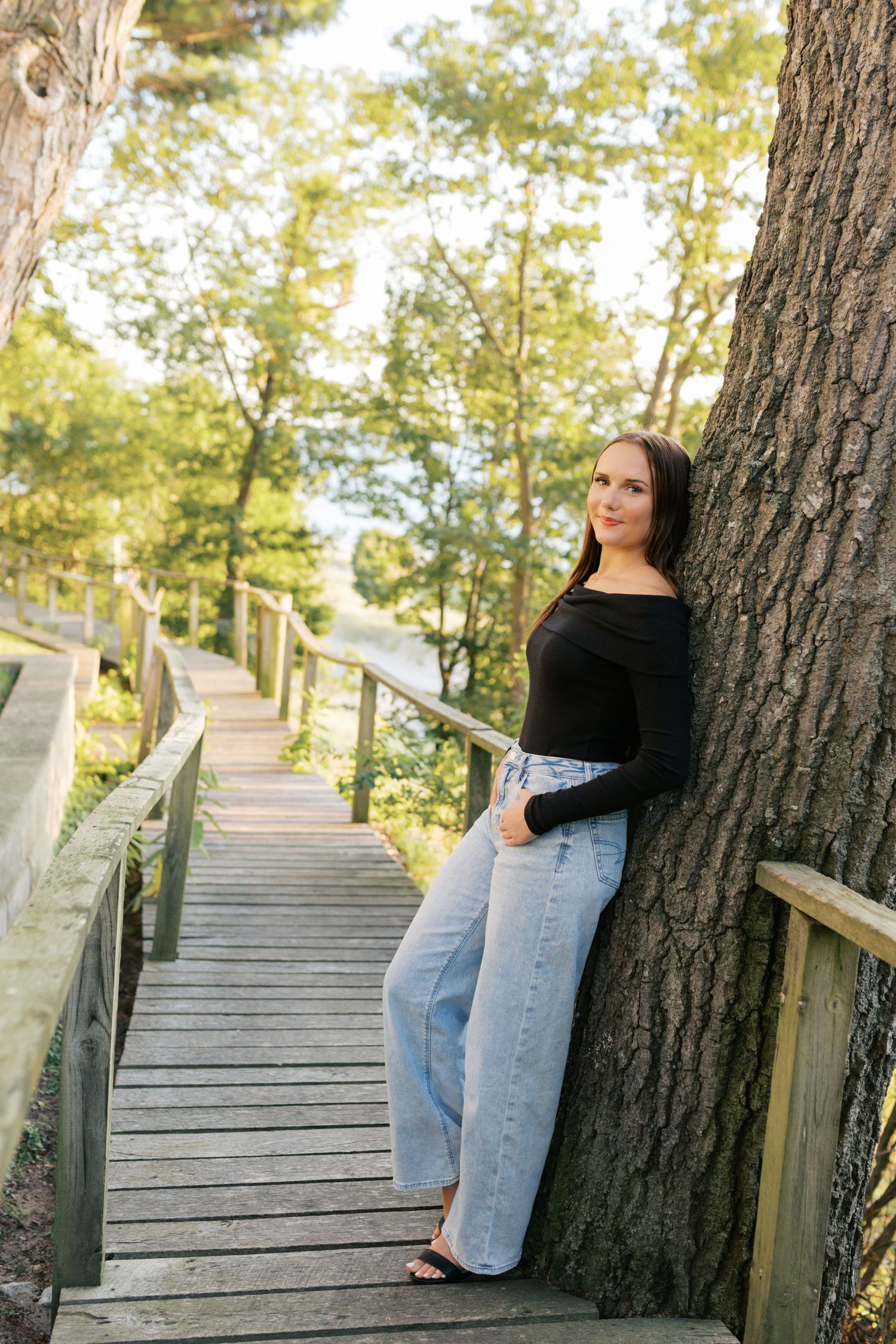 Grand Haven Michigan senior portrait photography pictures, Beach and boardwalk location. summer beach senior pictures in west michigan