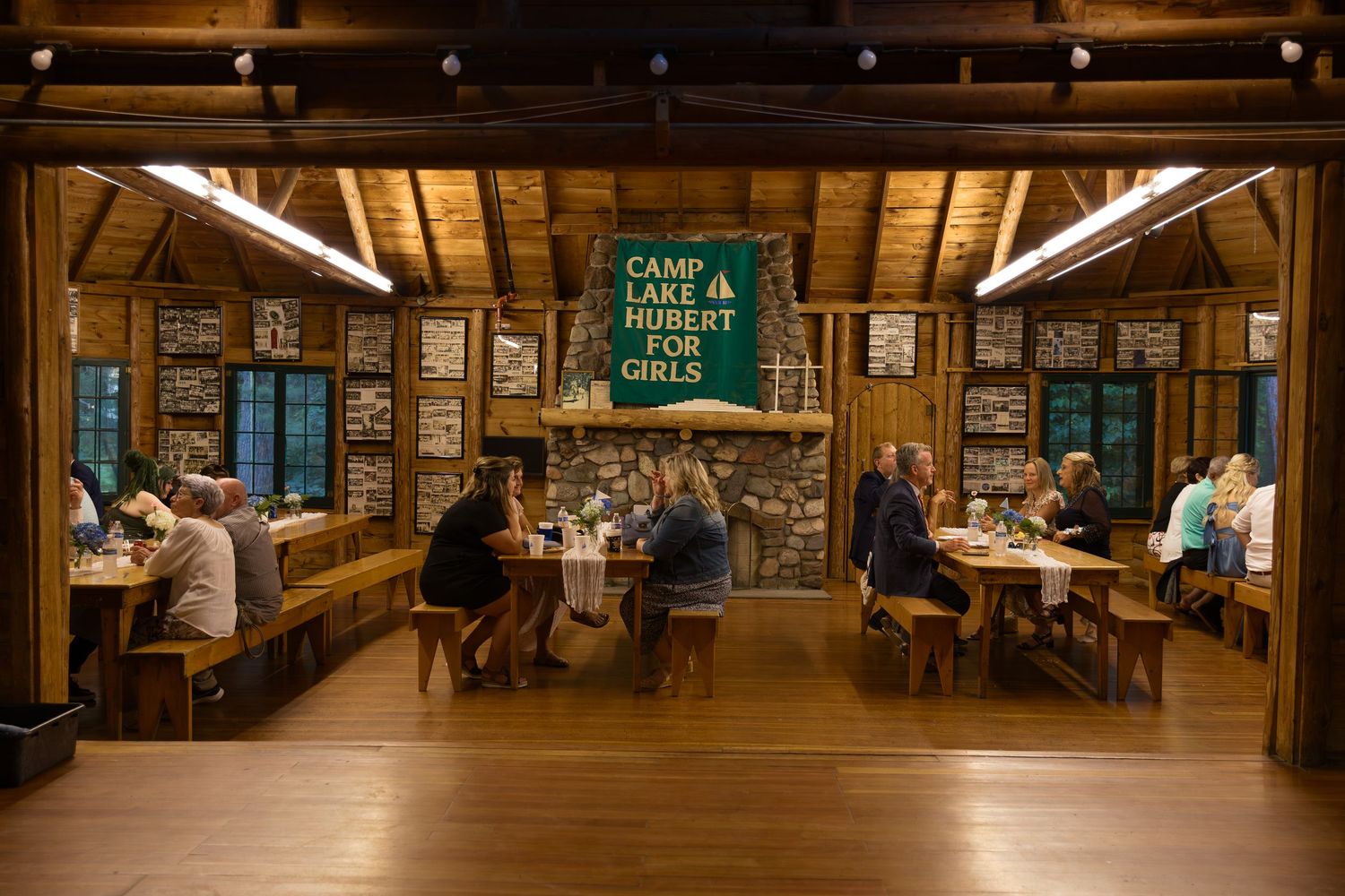 Summer Camp Themed Wedding Photography at Camp Lincoln Camp Lake Hubert in Nisswa Minnesota. Lakeside woodland wedding pictures Up North