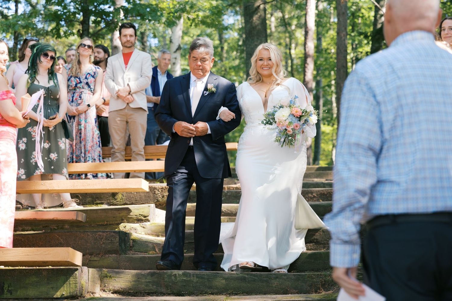 Summer Camp Themed Wedding Photography at Camp Lincoln Camp Lake Hubert in Nisswa Minnesota. Lakeside woodland wedding pictures Up North