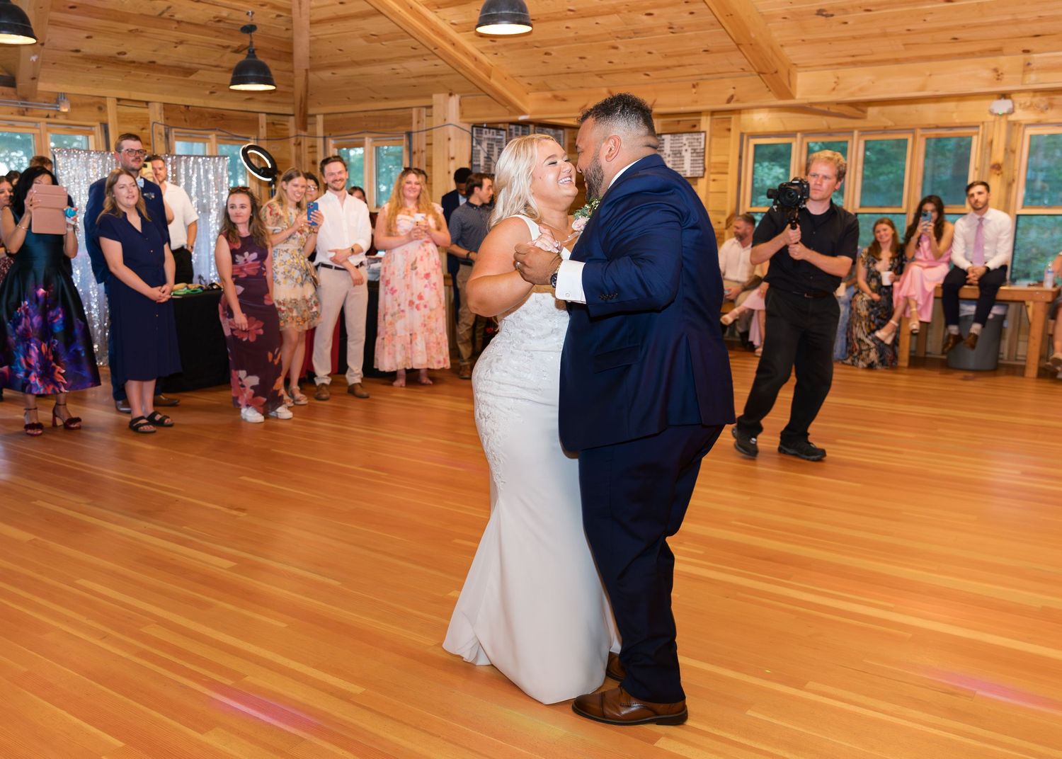 Summer Camp Themed Wedding Photography at Camp Lincoln Camp Lake Hubert in Nisswa Minnesota. Lakeside woodland wedding pictures Up North