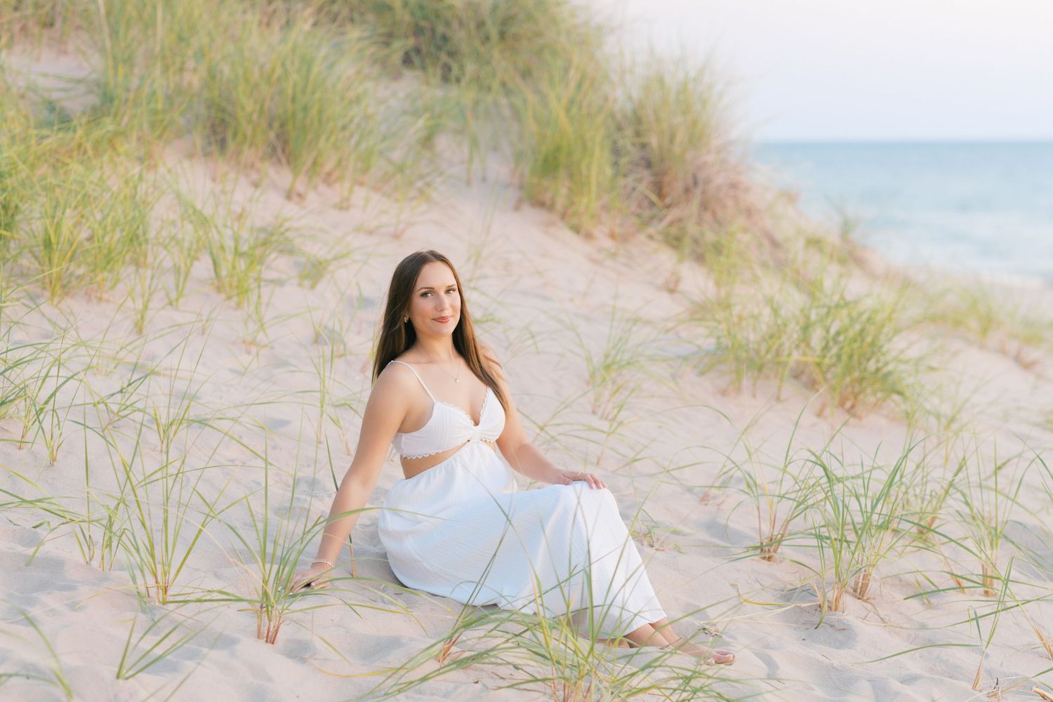 Grand Haven Michigan Beach Photography Family senior engagement photography on Lake Michigan. Grand Haven Michigan Photographer Inspiration