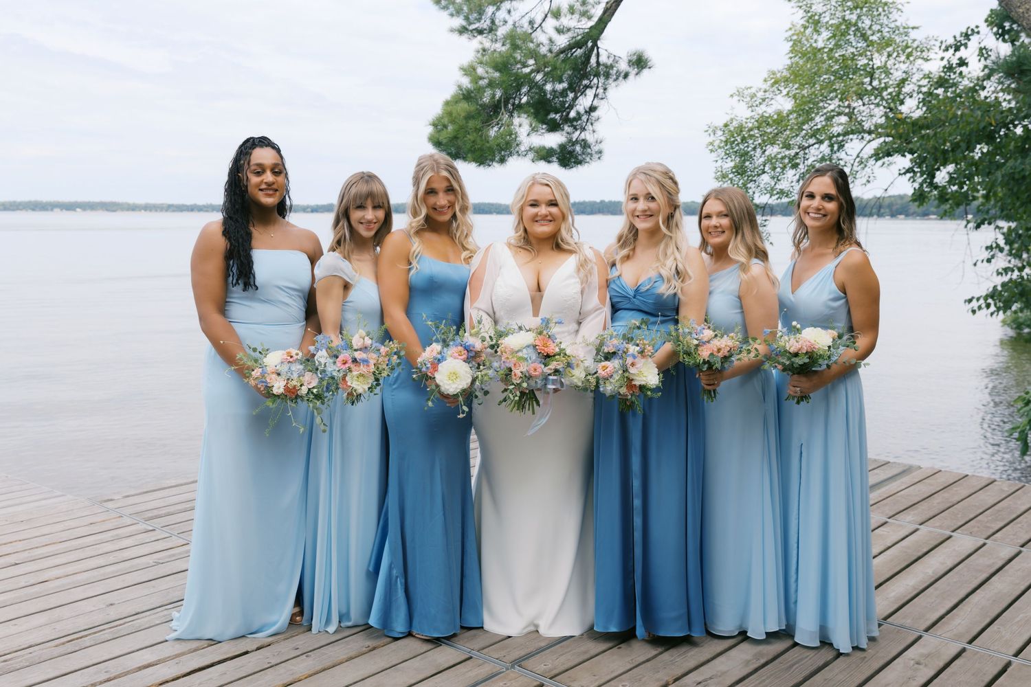 Summer Camp Themed Wedding Photography at Camp Lincoln Camp Lake Hubert in Nisswa Minnesota. Lakeside woodland wedding pictures Up North