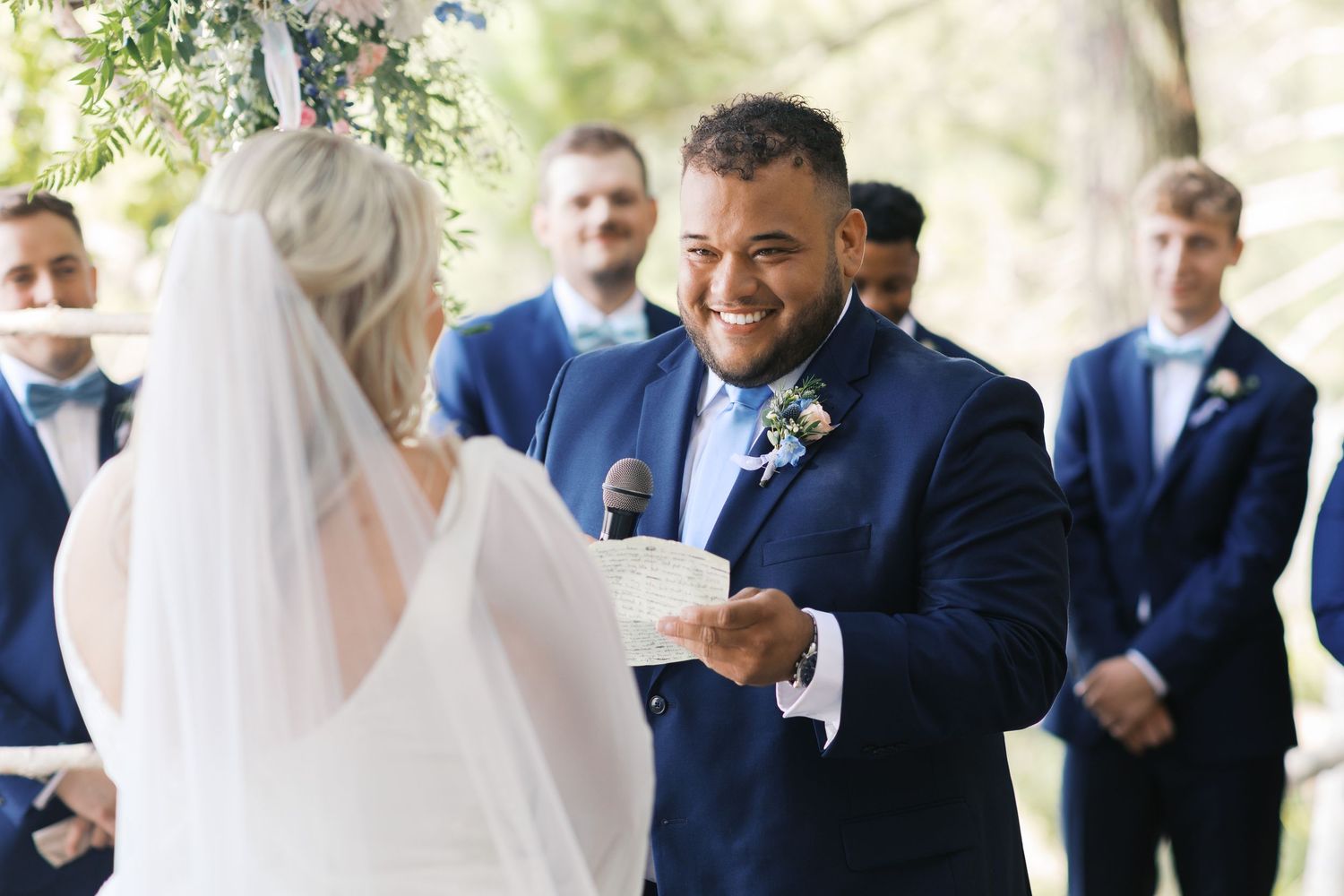 Summer Camp Themed Wedding Photography at Camp Lincoln Camp Lake Hubert in Nisswa Minnesota. Lakeside woodland wedding pictures Up North