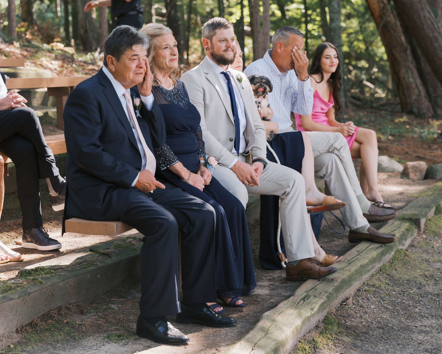 Summer Camp Themed Wedding Photography at Camp Lincoln Camp Lake Hubert in Nisswa Minnesota. Lakeside woodland wedding pictures Up North