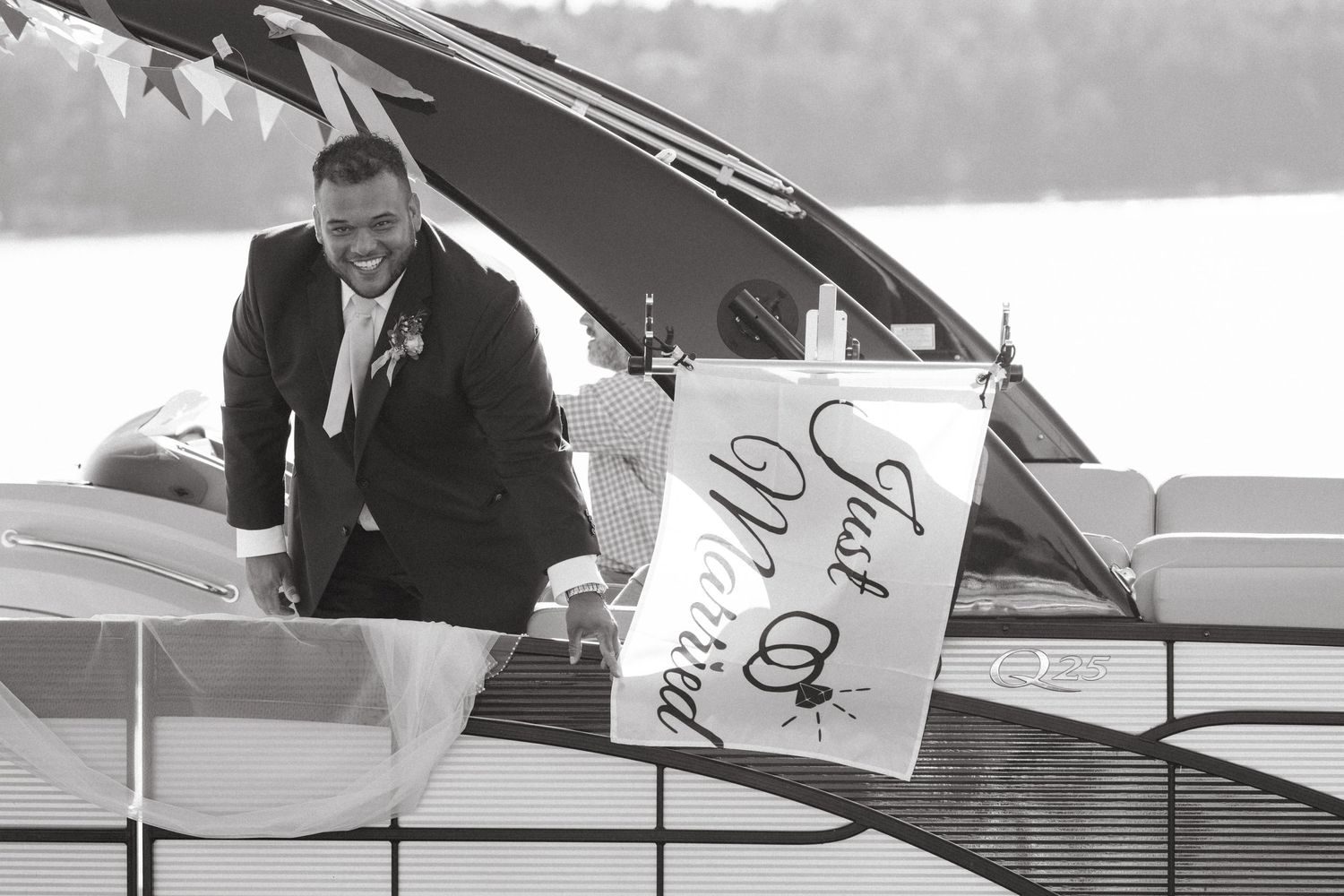 Summer Camp Themed Wedding Photography at Camp Lincoln Camp Lake Hubert in Nisswa Minnesota. Lakeside woodland wedding pictures Up North