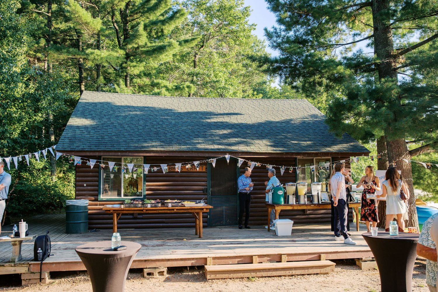 Lakeside Wedding Rehearsal Dinner Welcome Party, Summer Camp Themed Wedding, Camp Lincoln Camp Lake Hubert, Nisswa Northern Minnesota