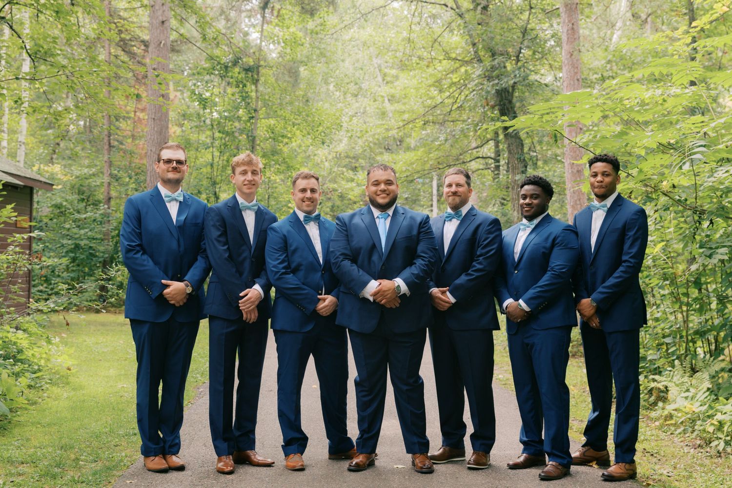 Summer Camp Themed Wedding Photography at Camp Lincoln Camp Lake Hubert in Nisswa Minnesota. Lakeside woodland wedding pictures Up North