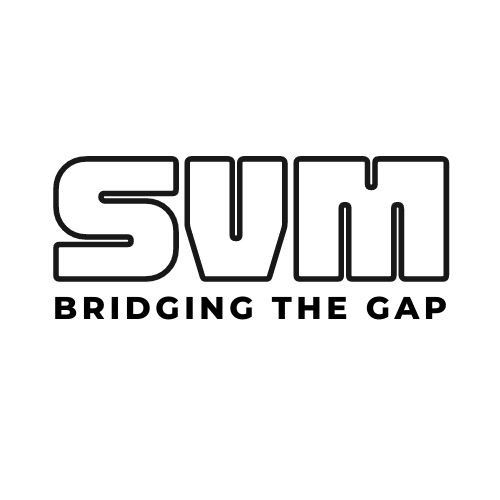 Stylized text logo design with 'BRIDGING THE GAP' tagline in modern minimalist typography.