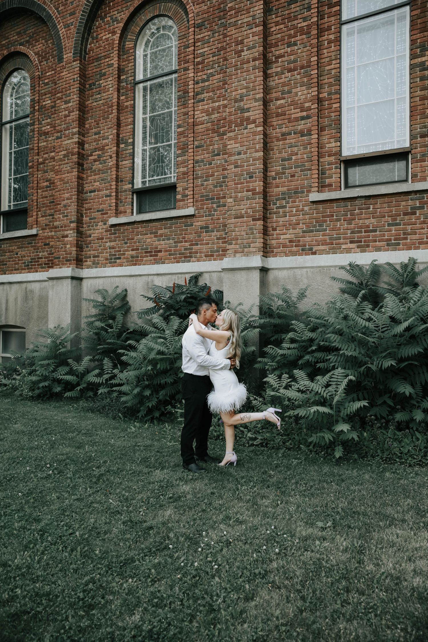 downtown lethbridge engagement session
