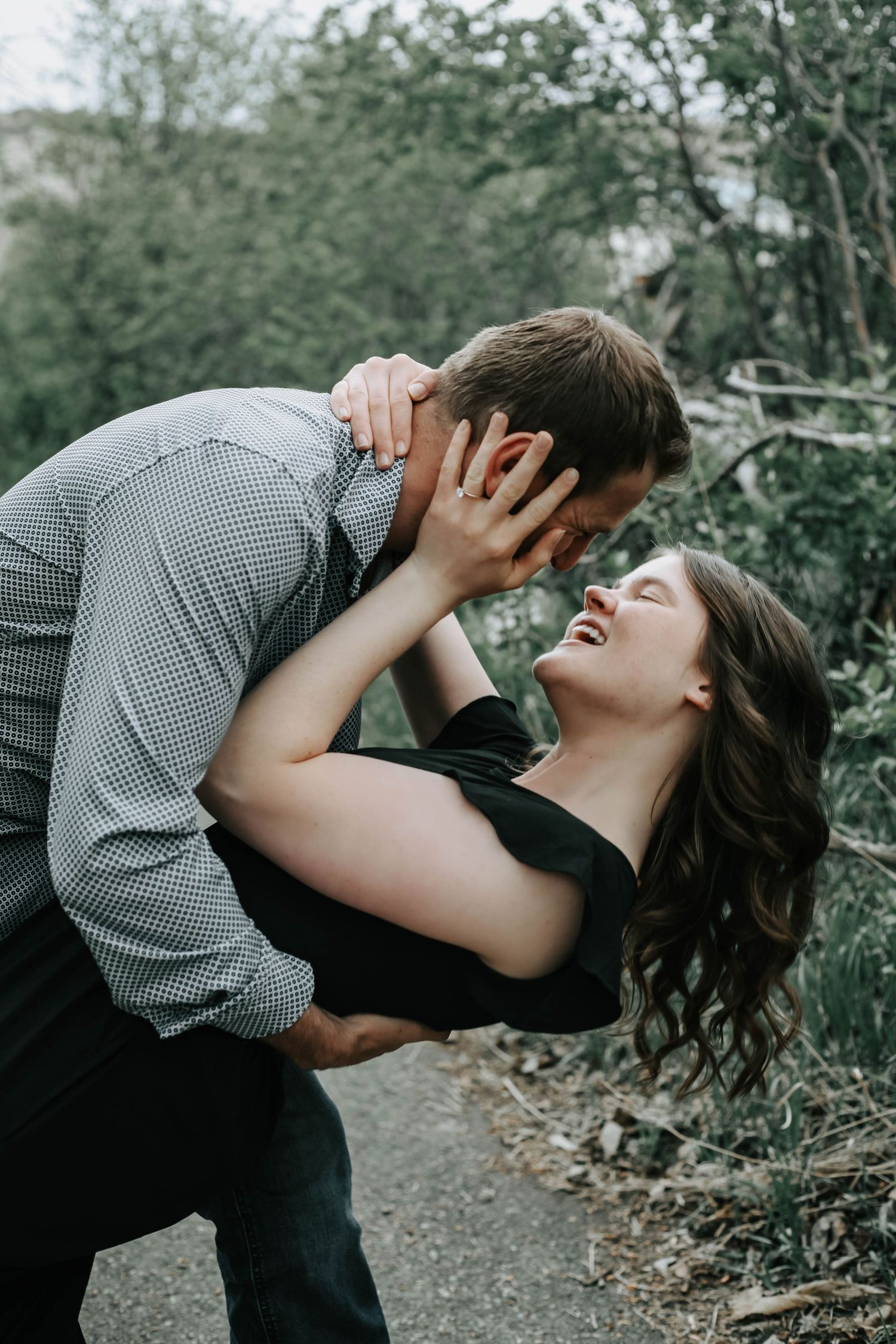 engagement session in lethbridge alberta at the Helen Schuler Nature Centre