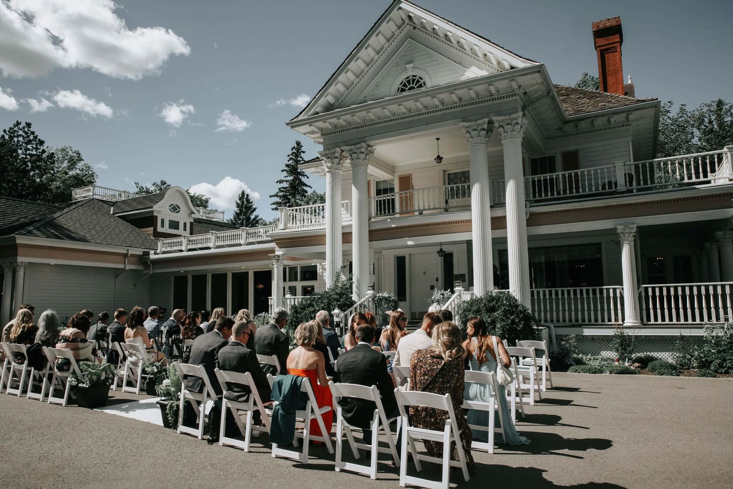The Norland Historic Estate wedding ceremony in Lethbridge Alberta