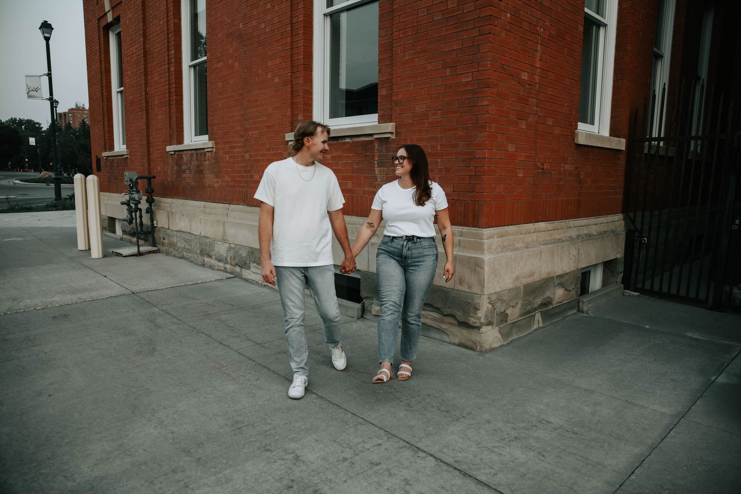 couples engagement session at the galt museum in lethbridge alberta