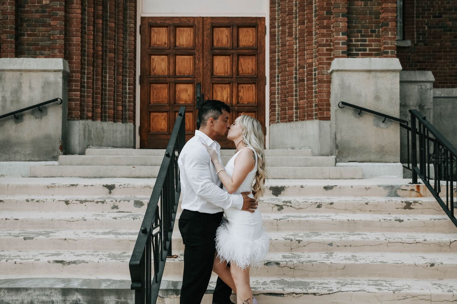downtown lethbridge engagement session