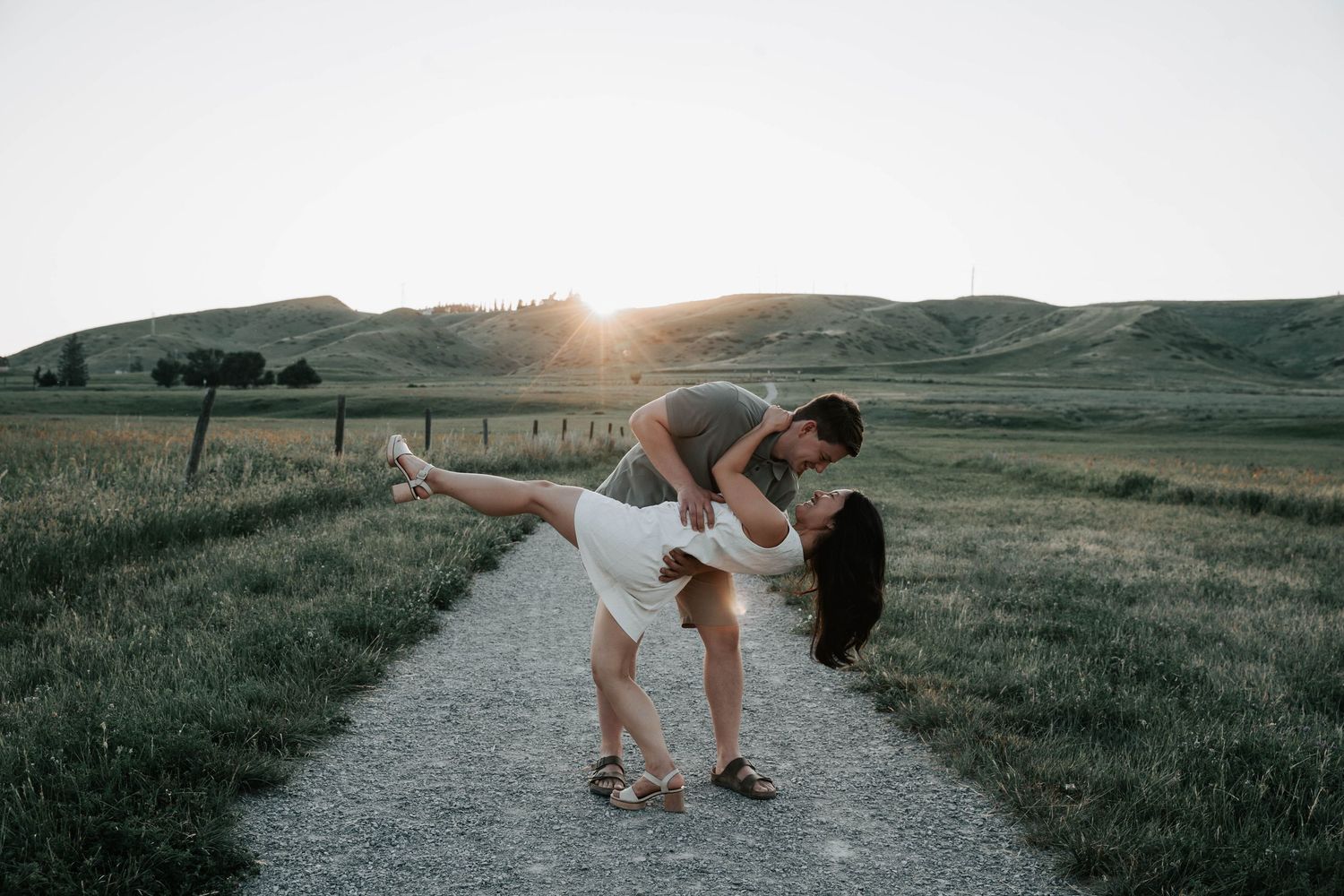 engagement session at popson park in lethbridge alberta