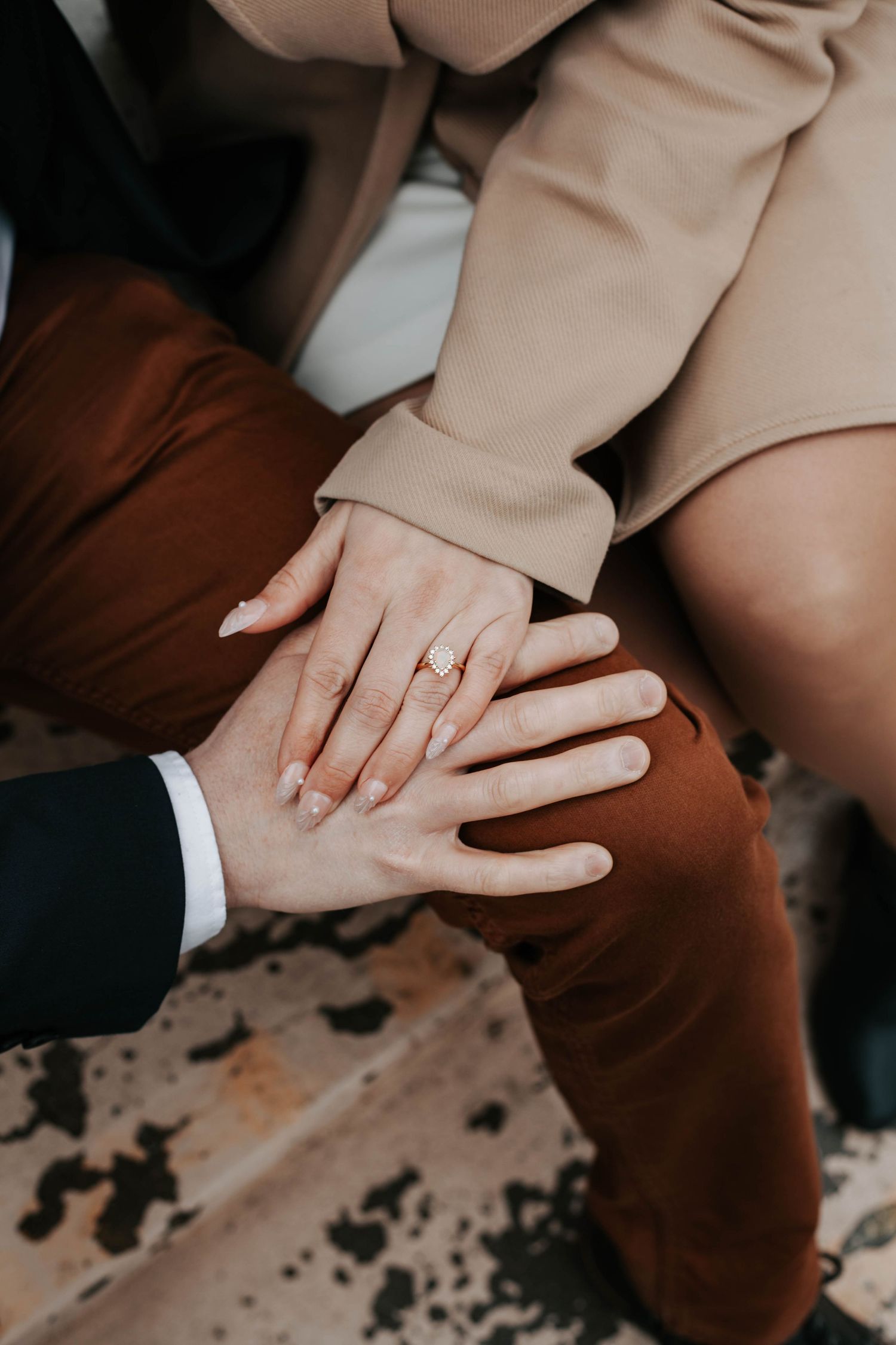 downtown lethbridge couples engagement session pictures