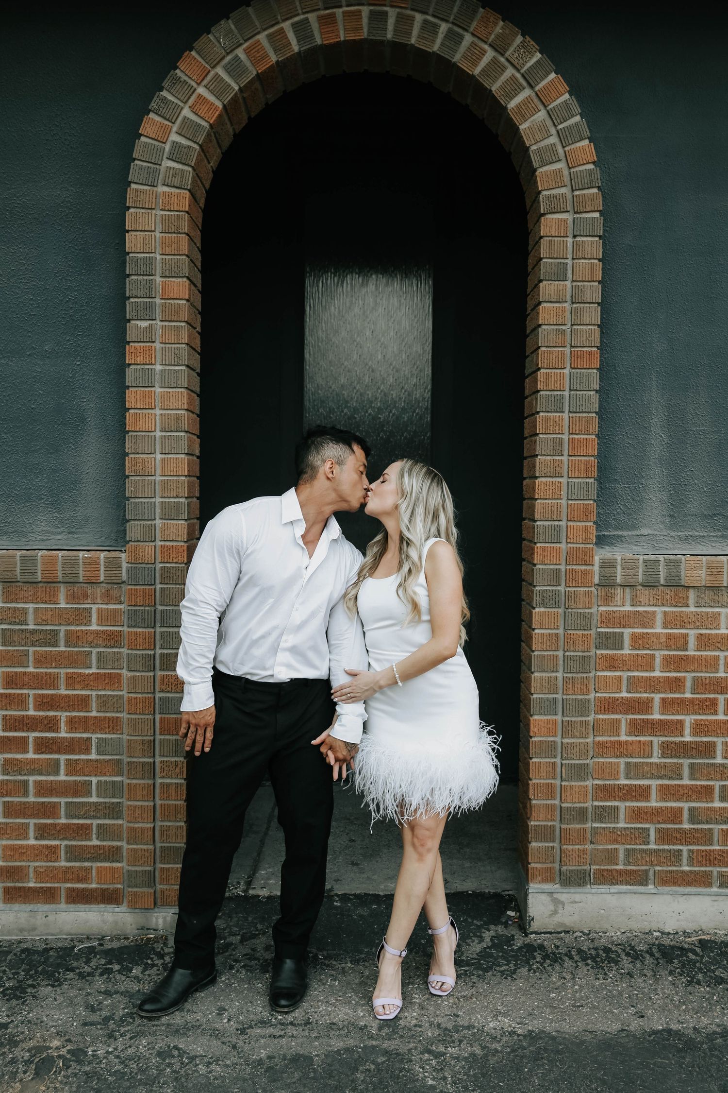 downtown lethbridge engagement session