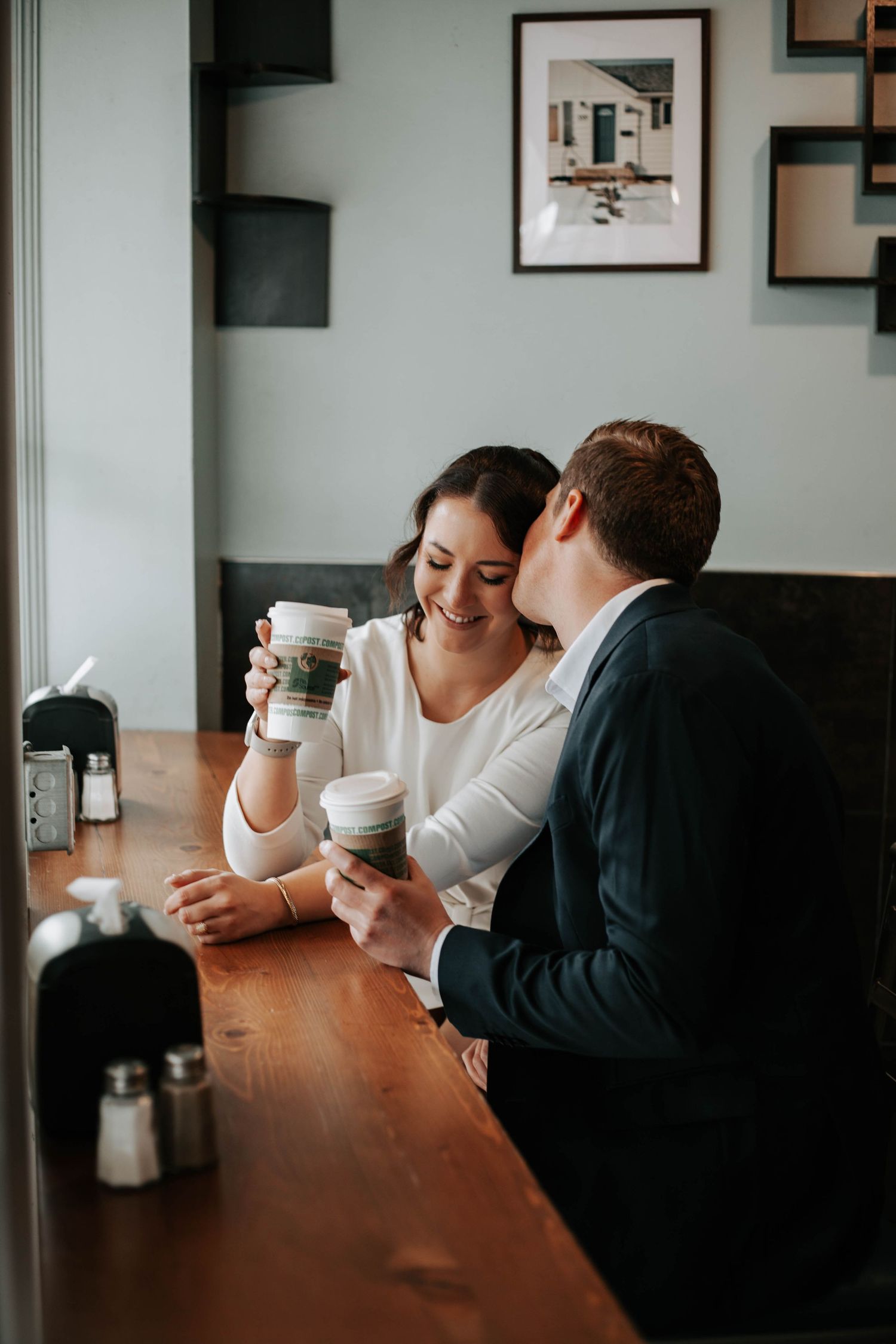 downtown lethbridge couples engagement session pictures