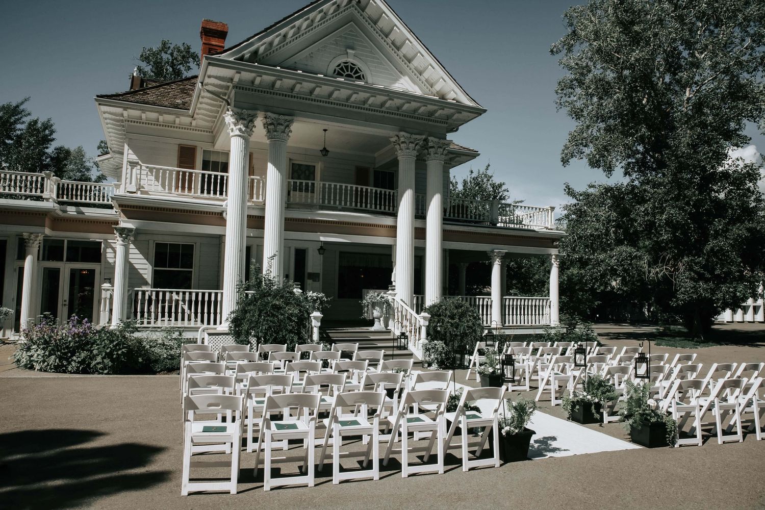 Wedding ceremony photos at the Norland Historic Estate wedding venue