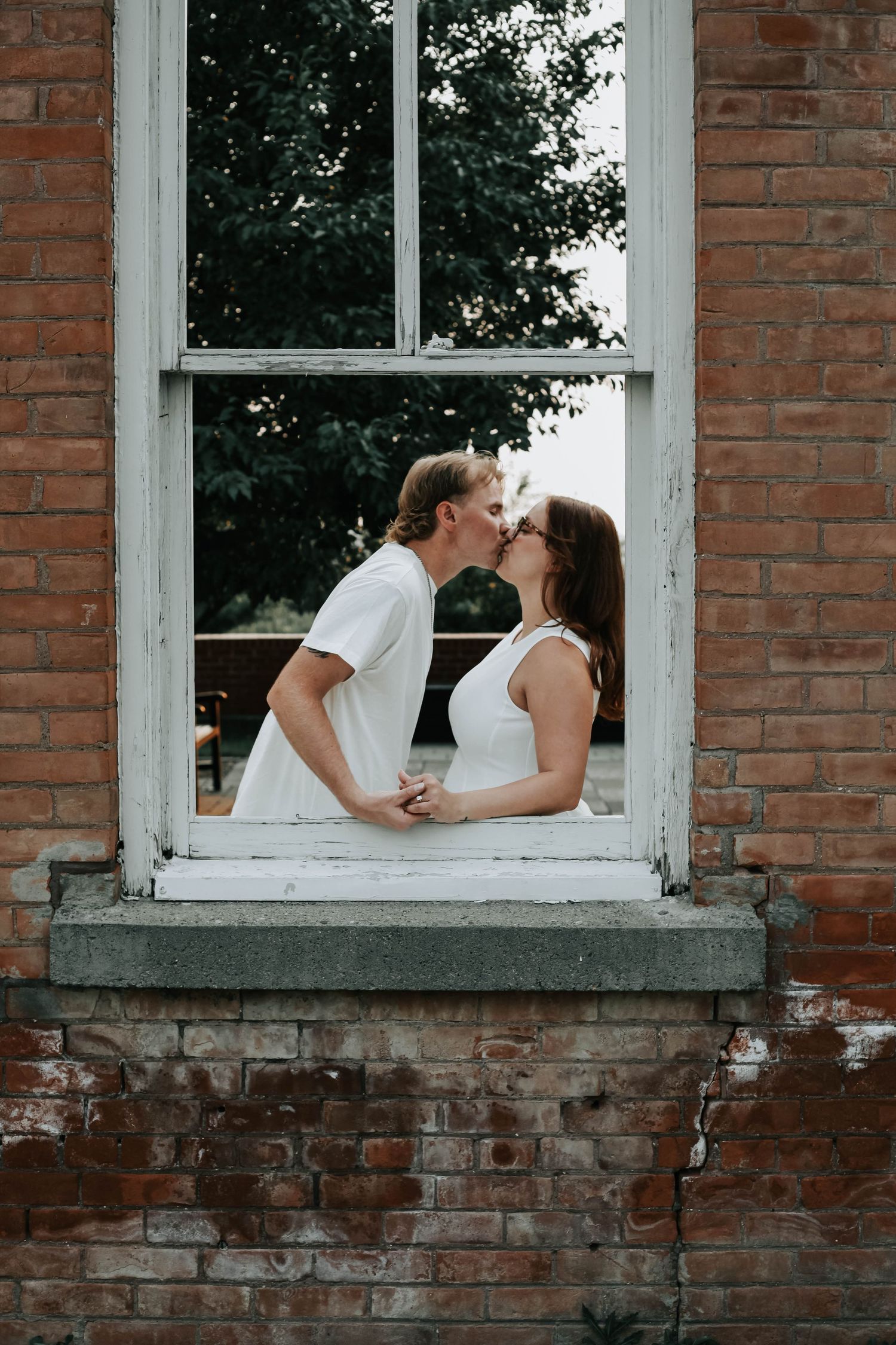 couples engagement session at the galt museum in lethbridge alberta