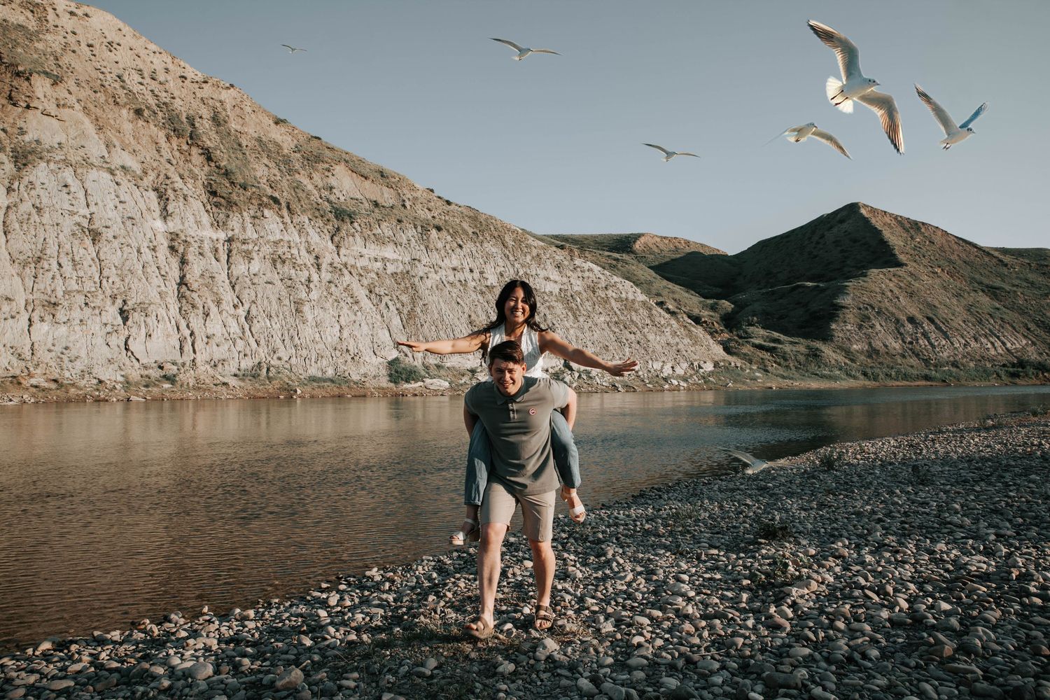 engagement session at popson park in lethbridge alberta