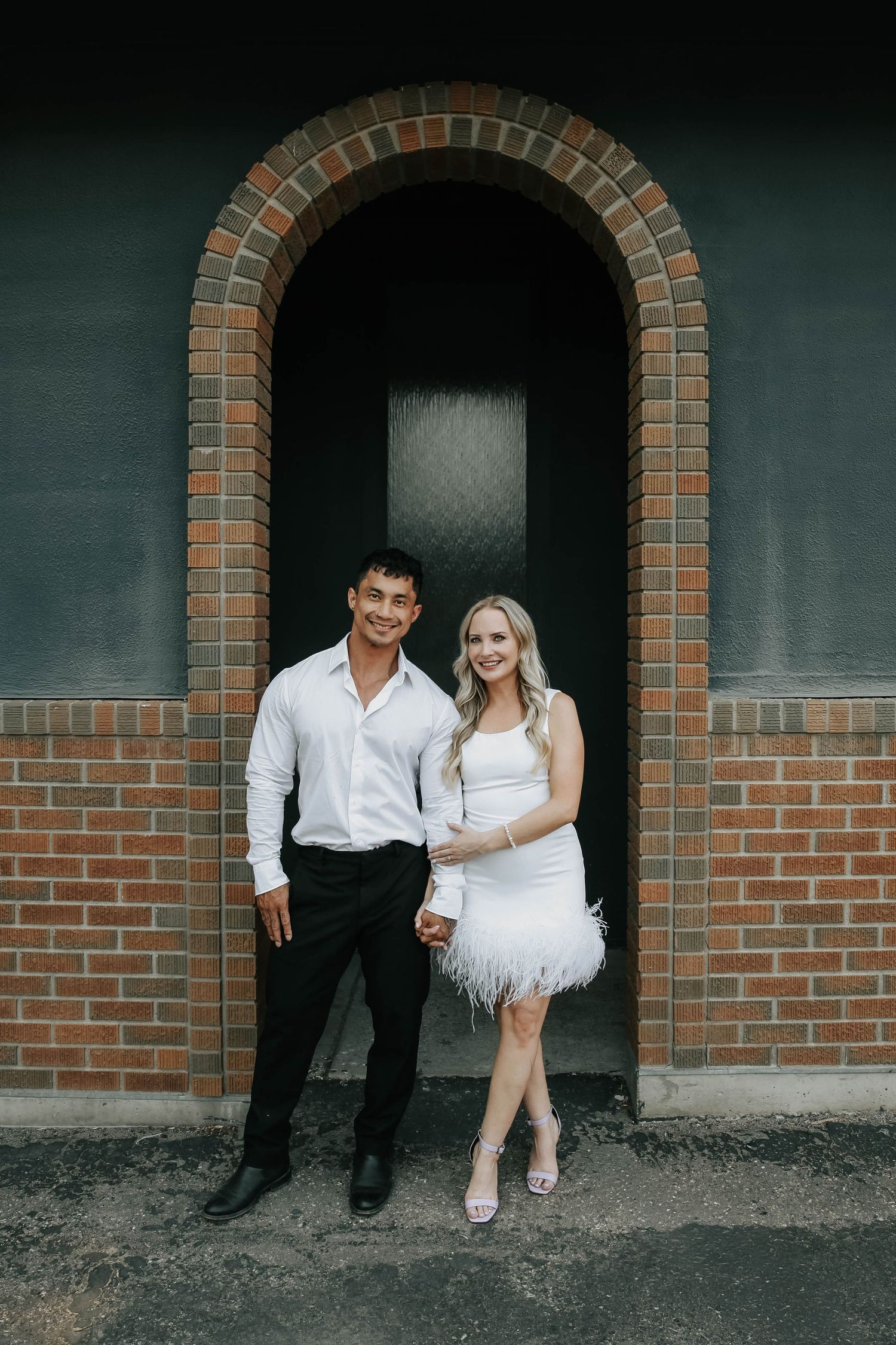 downtown lethbridge engagement session
