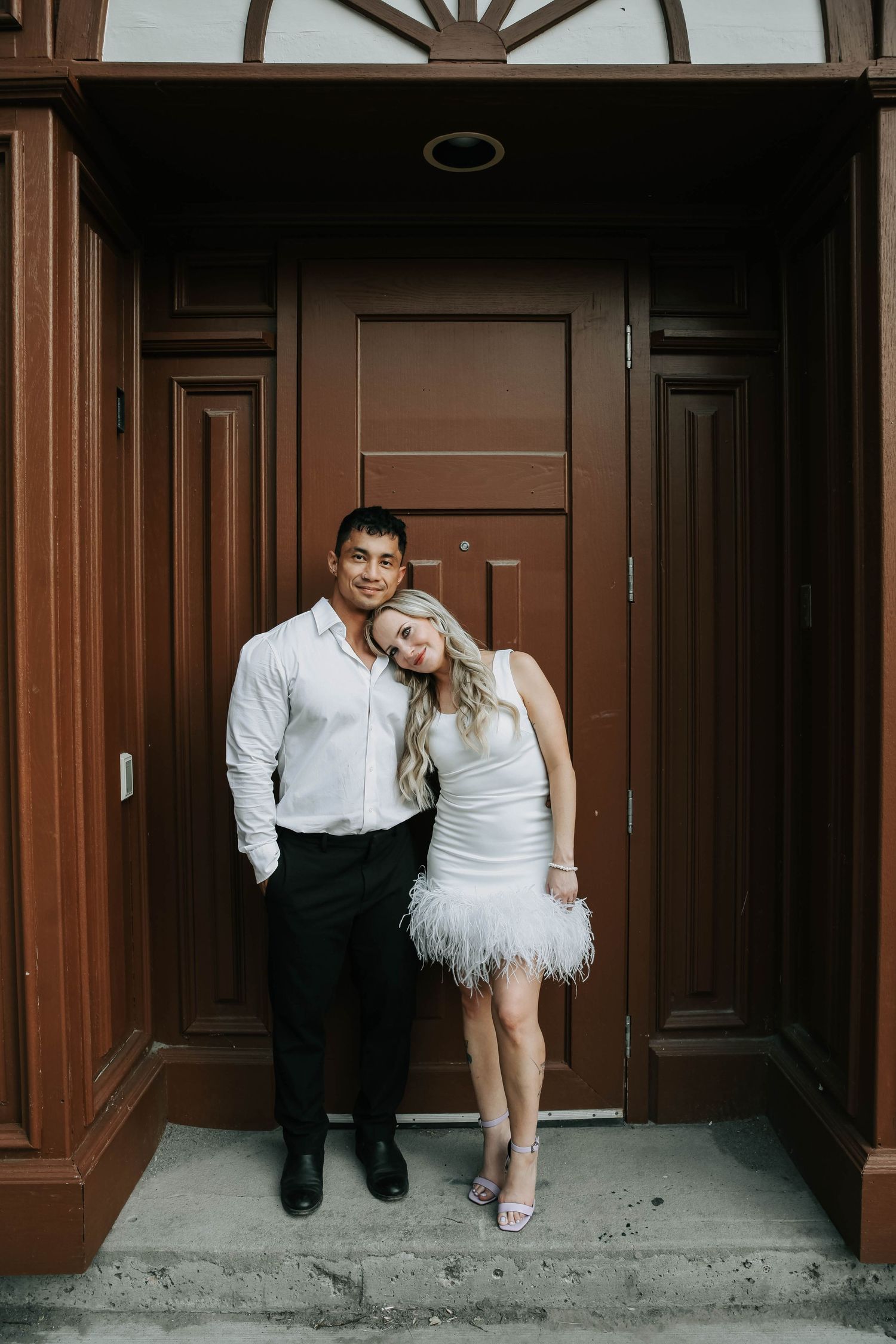 downtown lethbridge engagement session