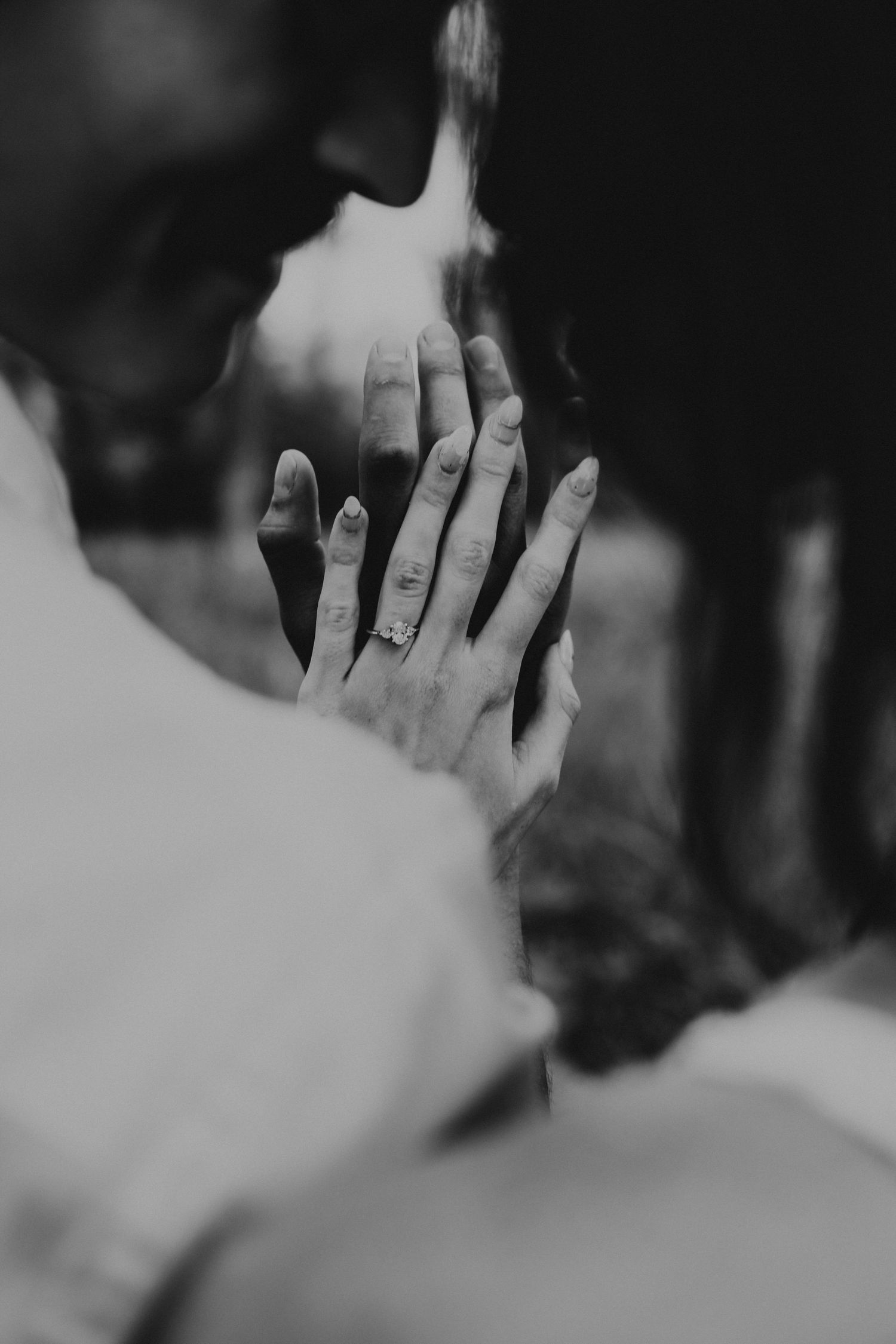 an engaged couple getting engagement photos in lethbridge alberta with engagement and wedding photographer allie cooke photography