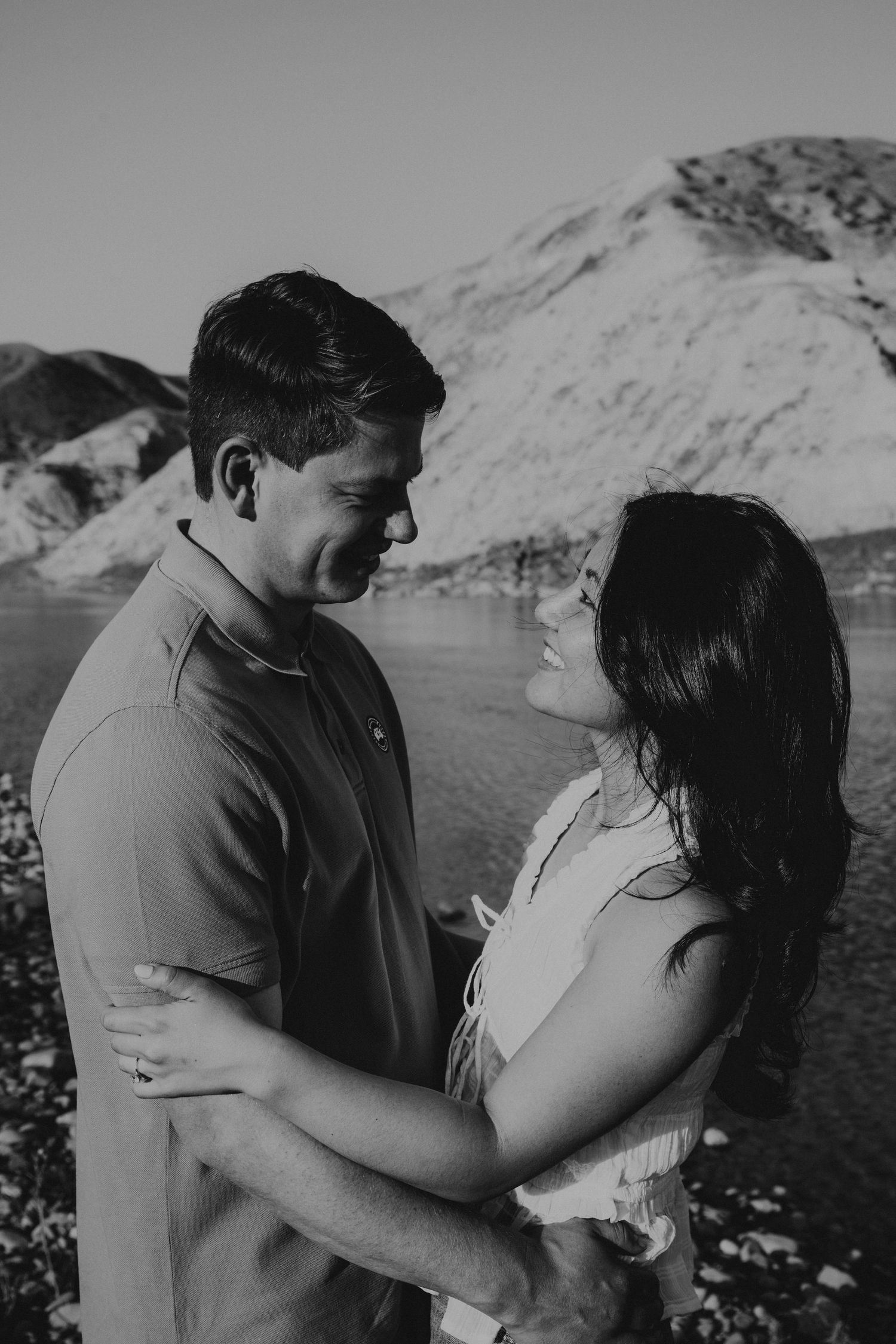 wedding and engagement photographers in lethbridge alberta - couples engagement session shot in west lethbridge at popson park alberta