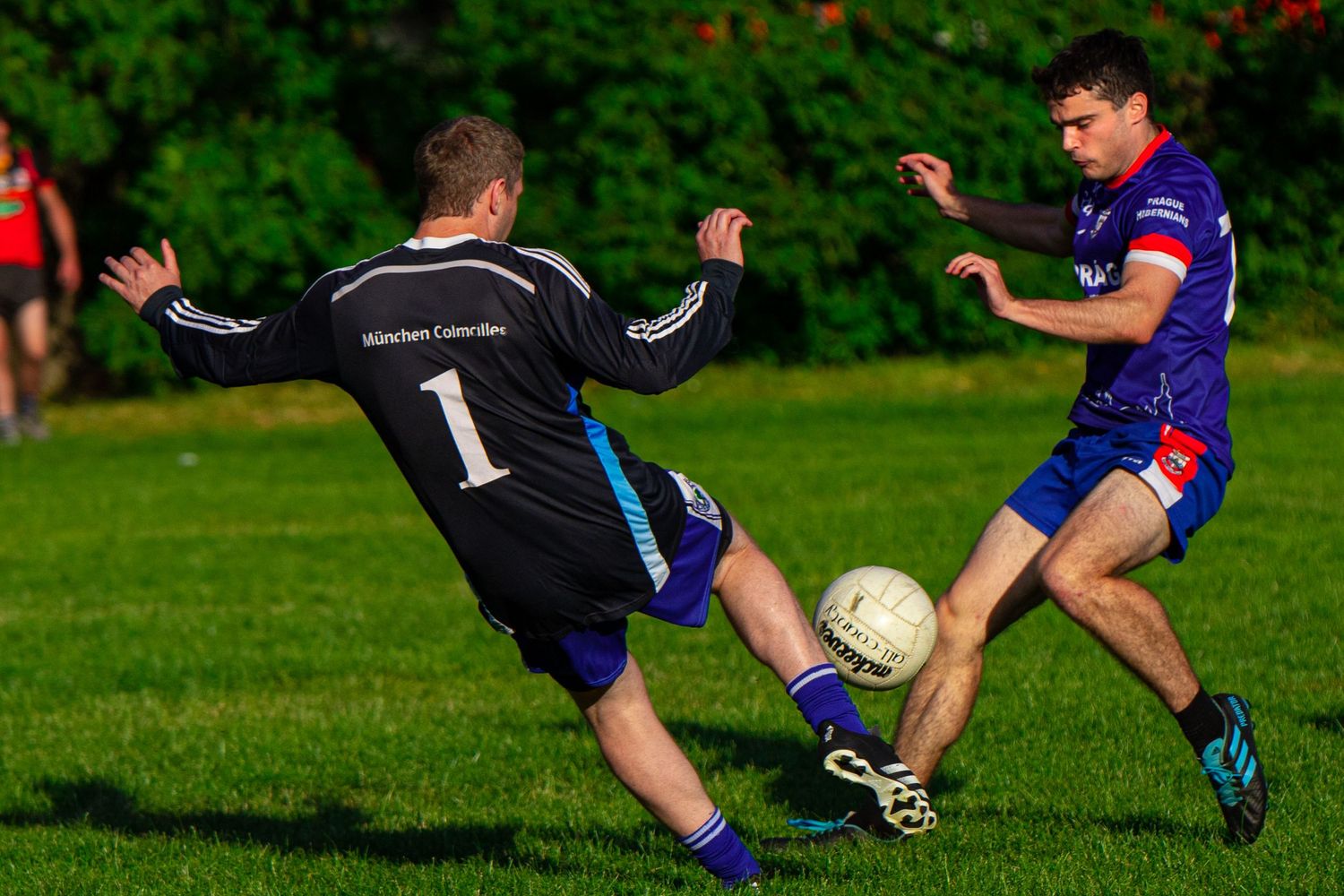 The Prague Hibernians men's Gaelic Football team. Taken in Prague, Czech Republic.