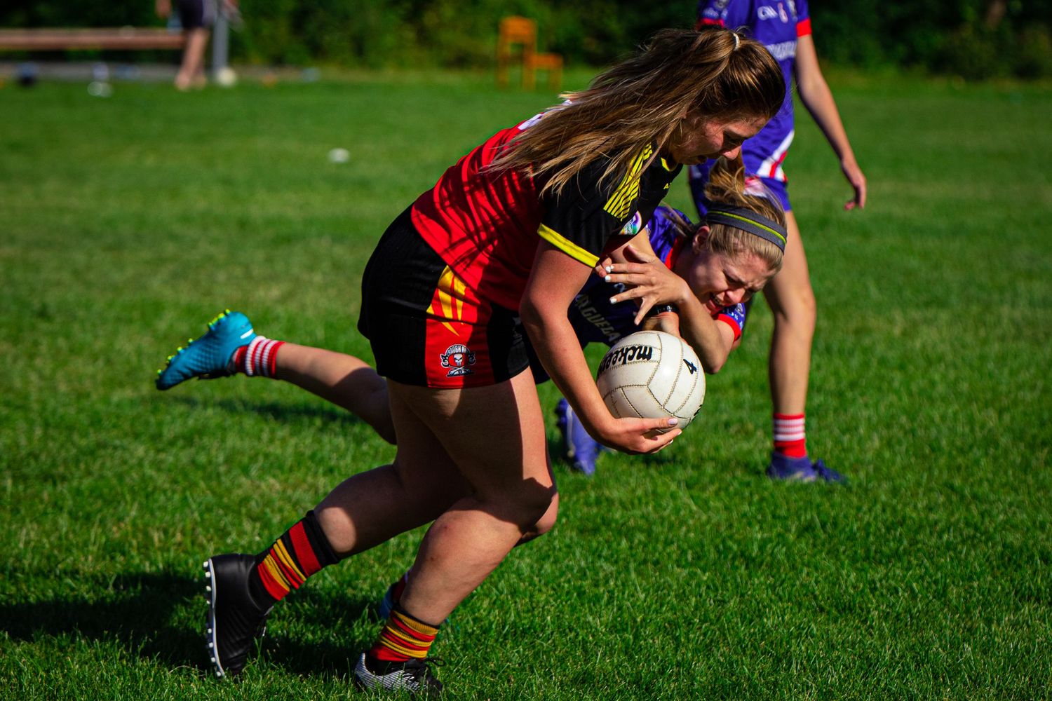The Prague Hibernians women's Gaelic Football team. Taken in Prague, Czech Republic.