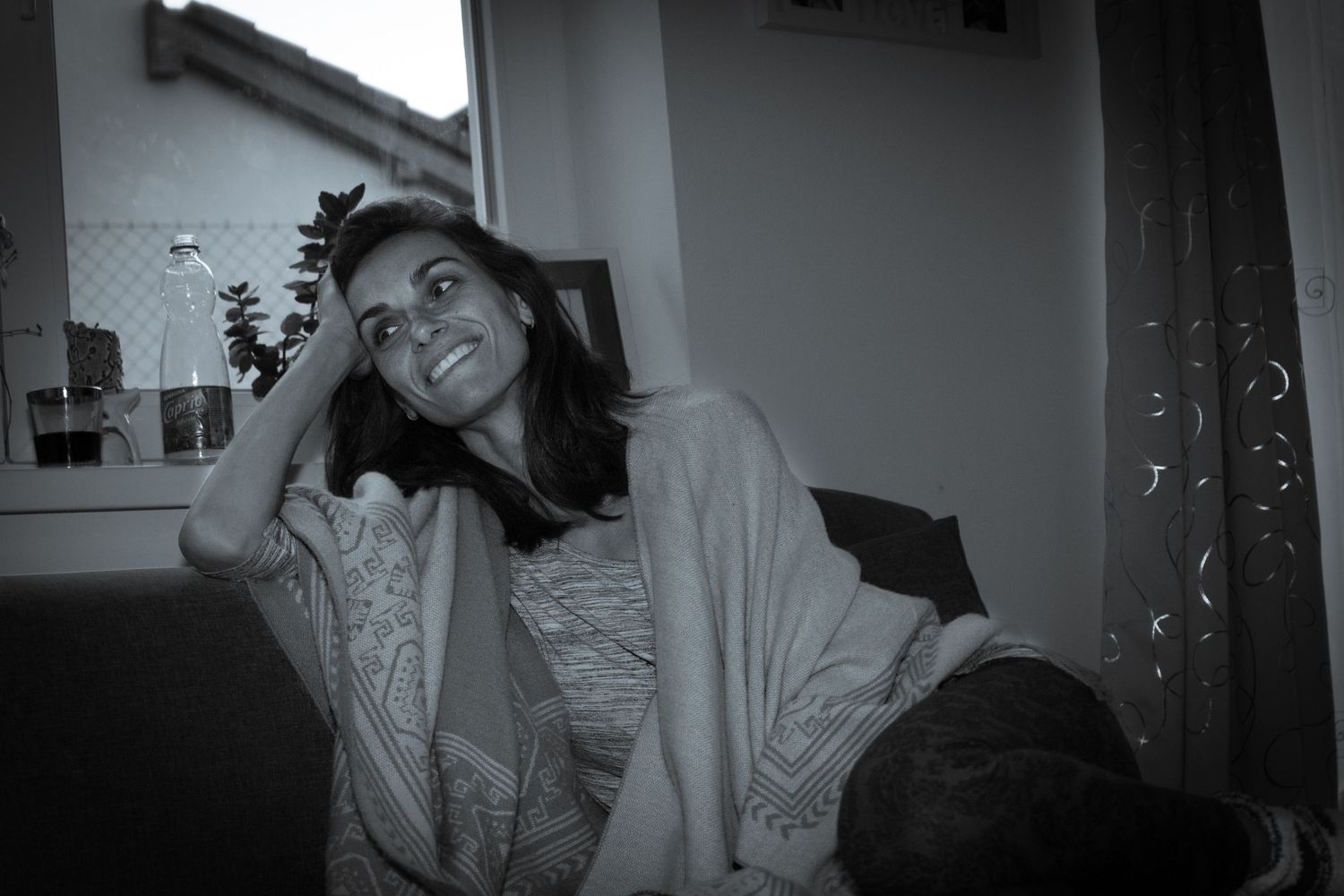 A wayfarer client of E. D. Simpson Photography taken in her home in Prague, Czech Republic.