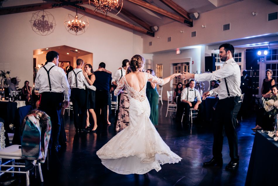 Black and white dual photo showing groomsmen and wedding party moments.