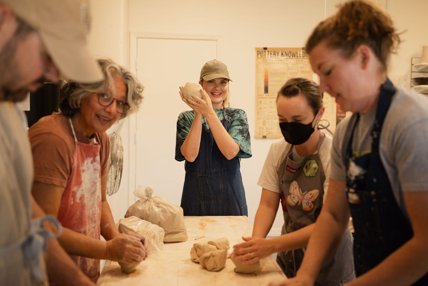 Orlando photographer capturing pottery classes by Koozeh Pottery