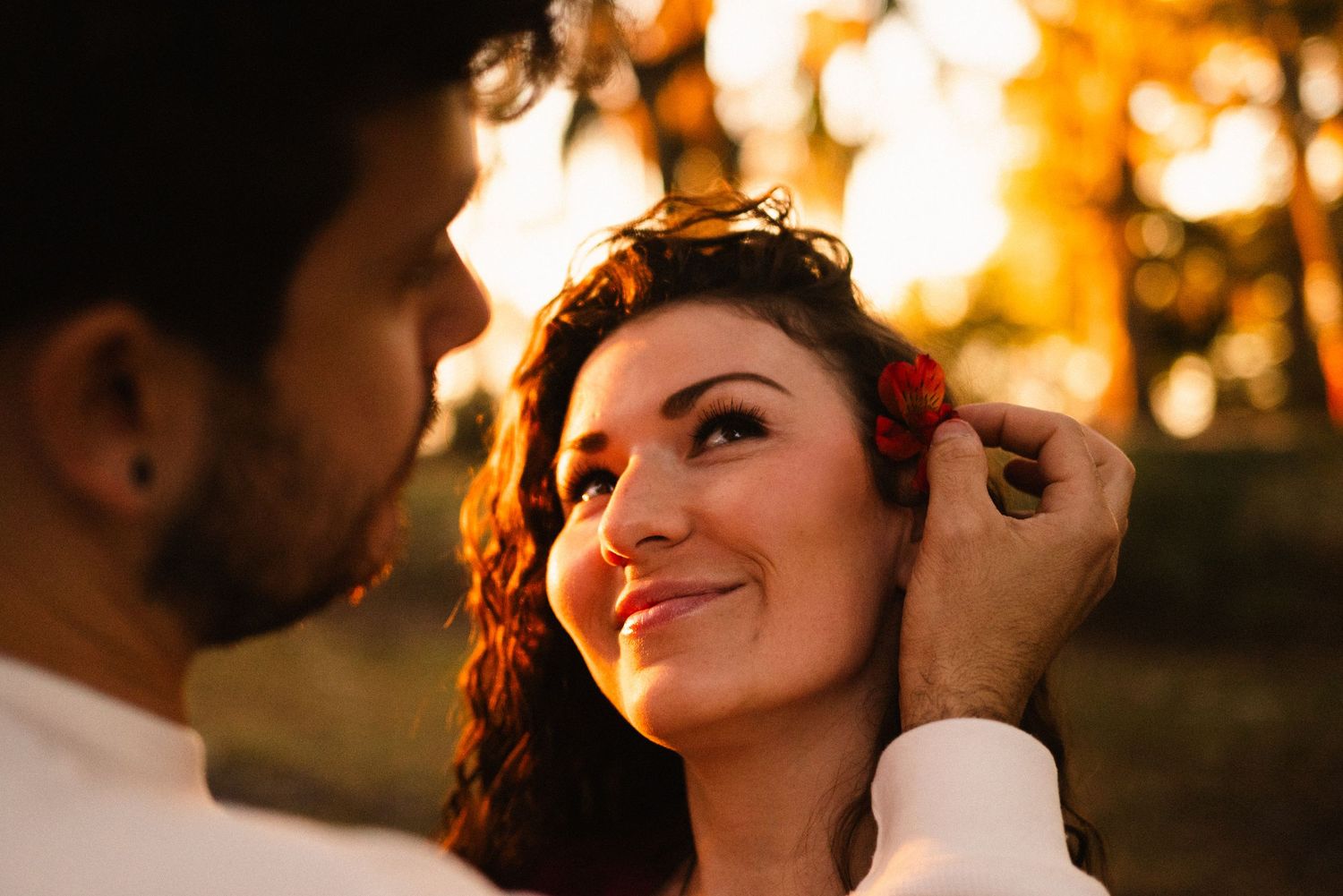 Cinematic style engagement photographer in Winter Park, Florida