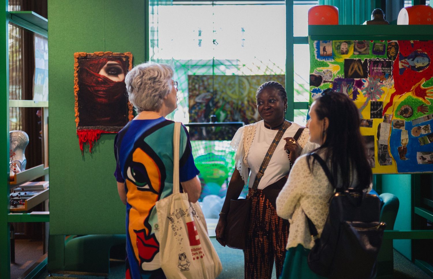 DELFT - Art2Meet Exhibition at The Social Hub in Delft in June 2025. Artists from around the world connect to share art and integrate.
