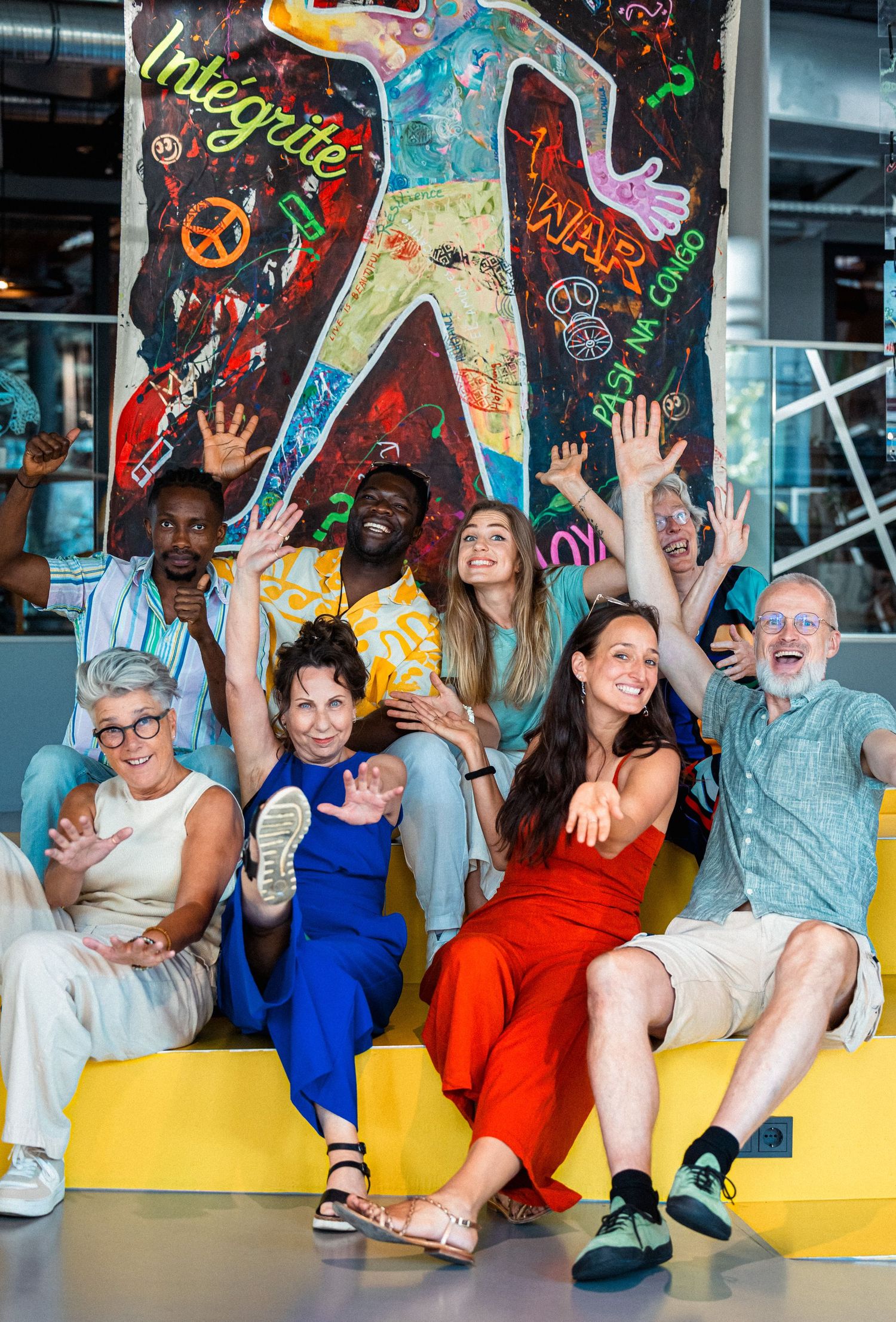 DELFT - Art2Meet Exhibition at The Social Hub in Delft in June 2025. INANA art and inclusion network leaders.