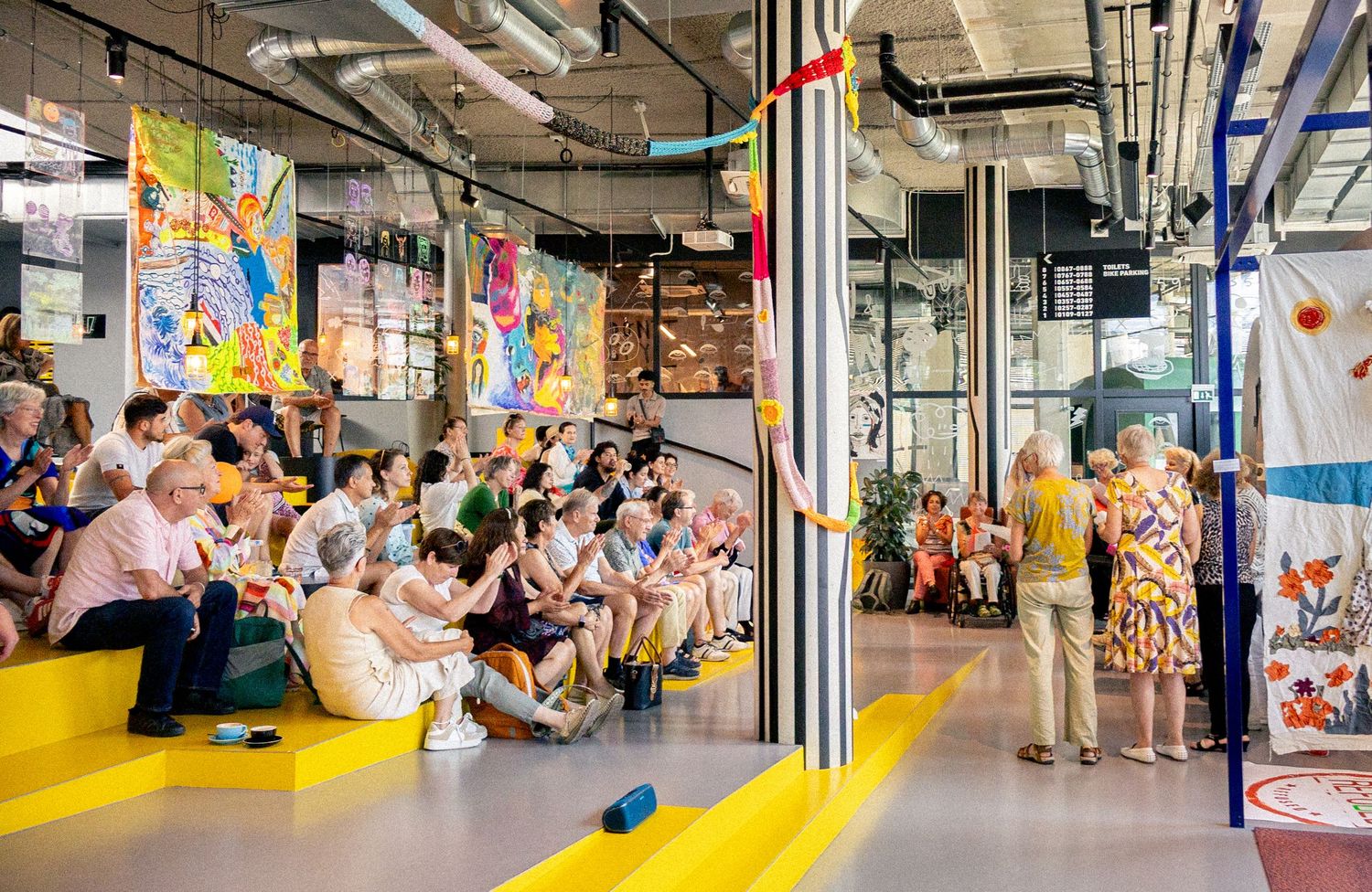 DELFT - Art2Meet Exhibition at The Social Hub in Delft in June 2025. Artists from around the world connect to share art and integrate.