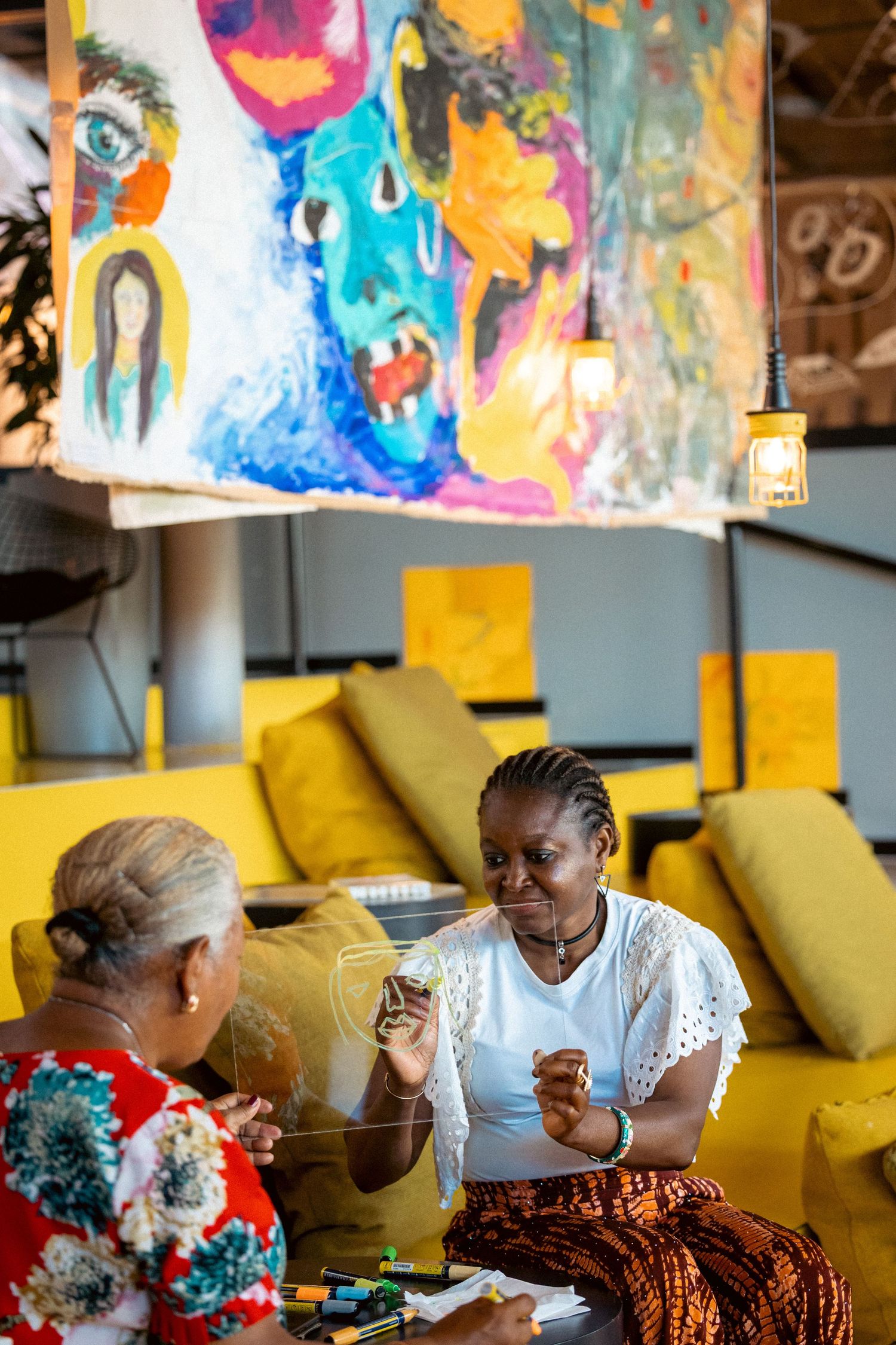 DELFT - Art2Meet Exhibition at The Social Hub in Delft in June 2025. Artists from around the world connect to share art and integrate.