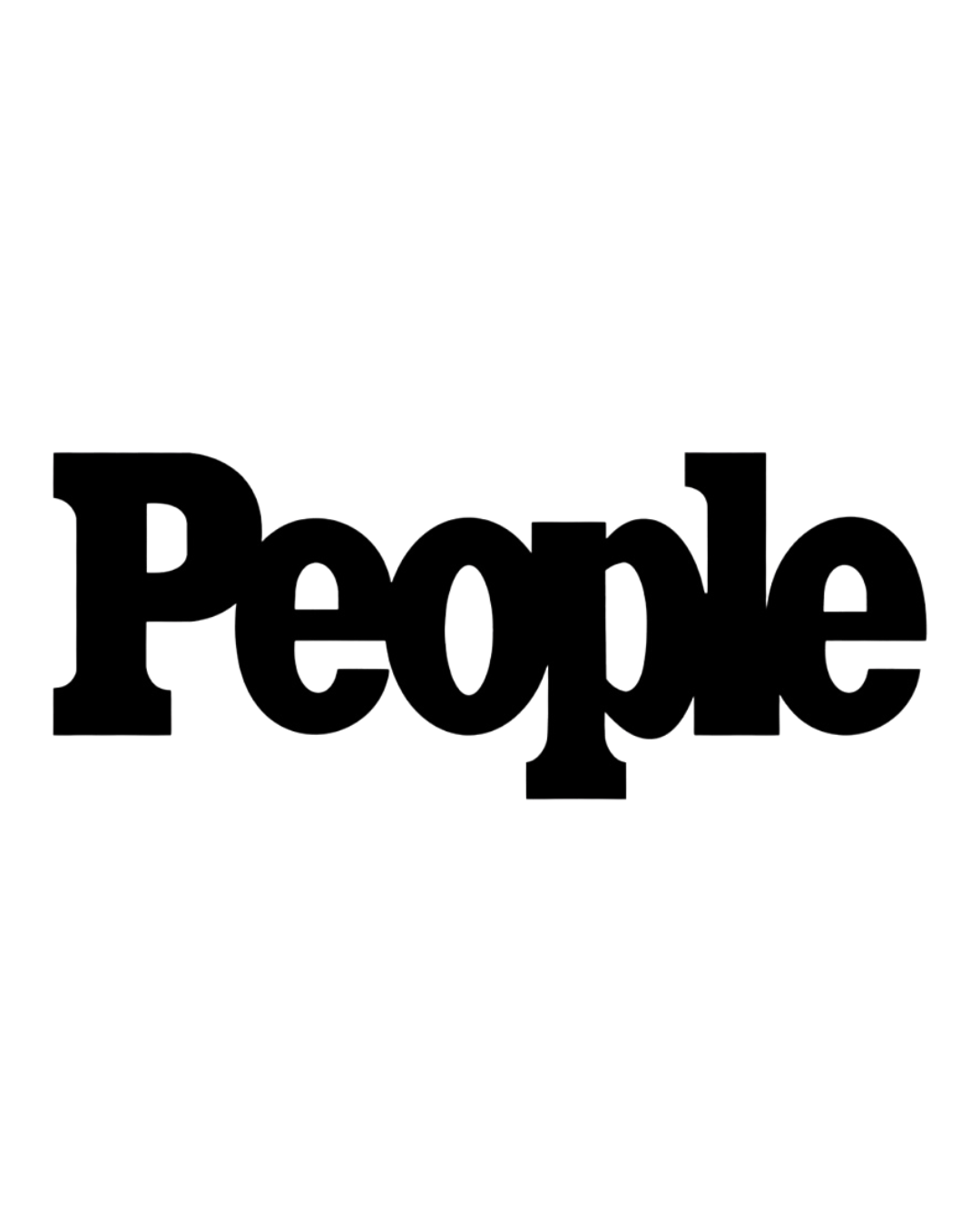 People Magazine logo in bold black typography on white background.