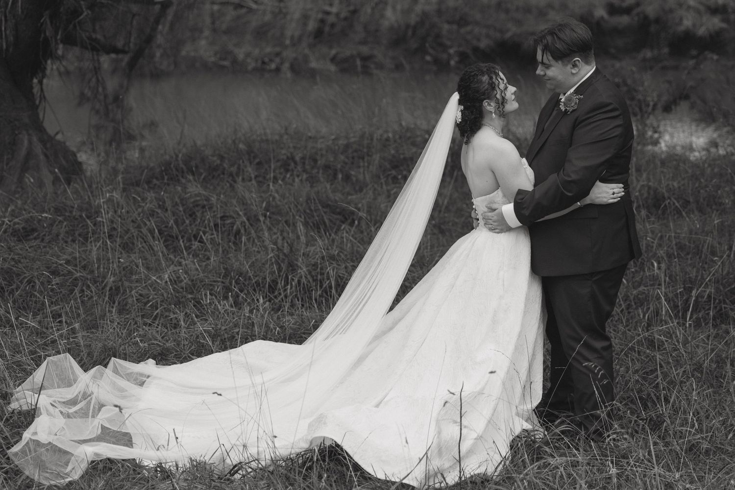 Bride and Groom celebrating a moment