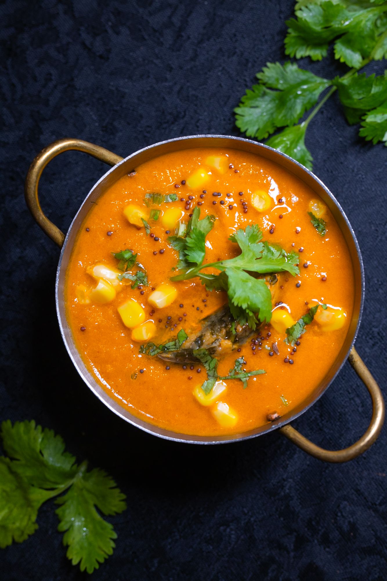A feast of rich Indian flavors by Shreem Ram Catering at a Destination Indian Wedding in Portugal.