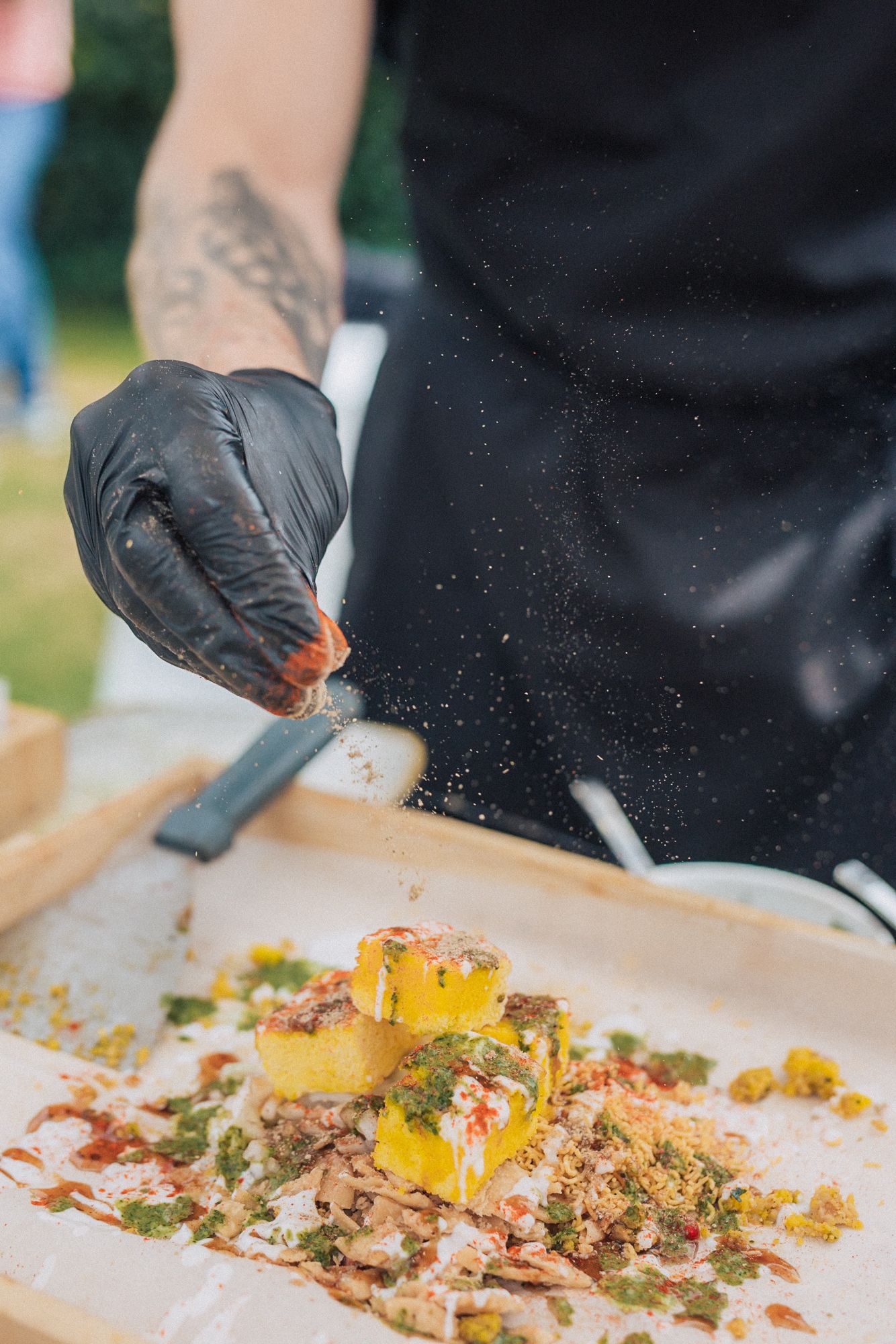 Exquisite Indian cuisine by Passage to India Catering at a Destination Indian Wedding in Portugal in Penha Longa Resort