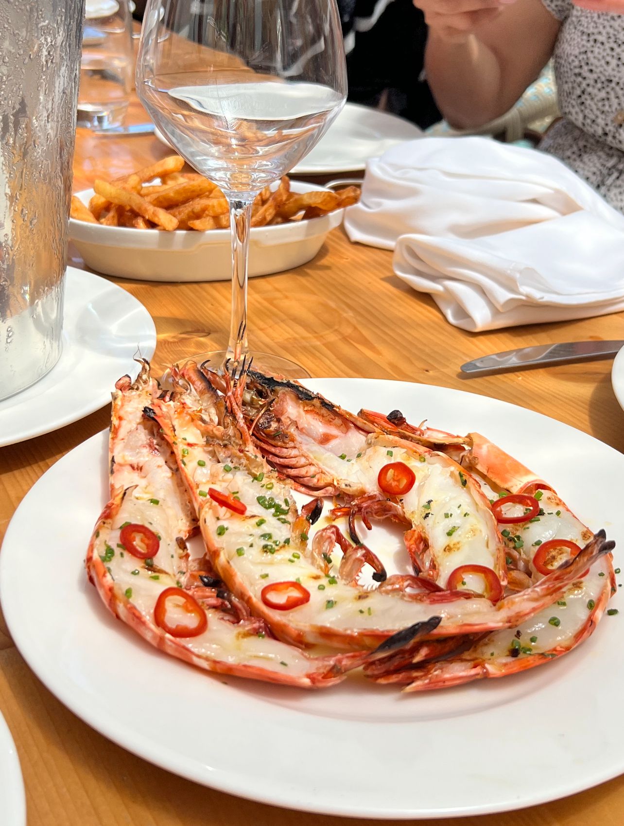 seafood platter on table at an outdoor event