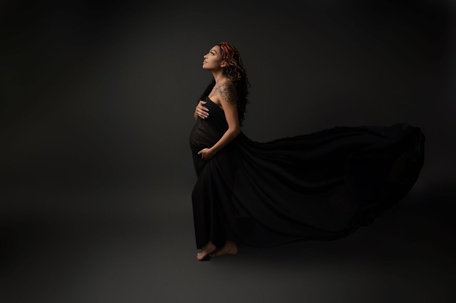 Hanford Maternity Photographer, Semi Nude Maternity Photos