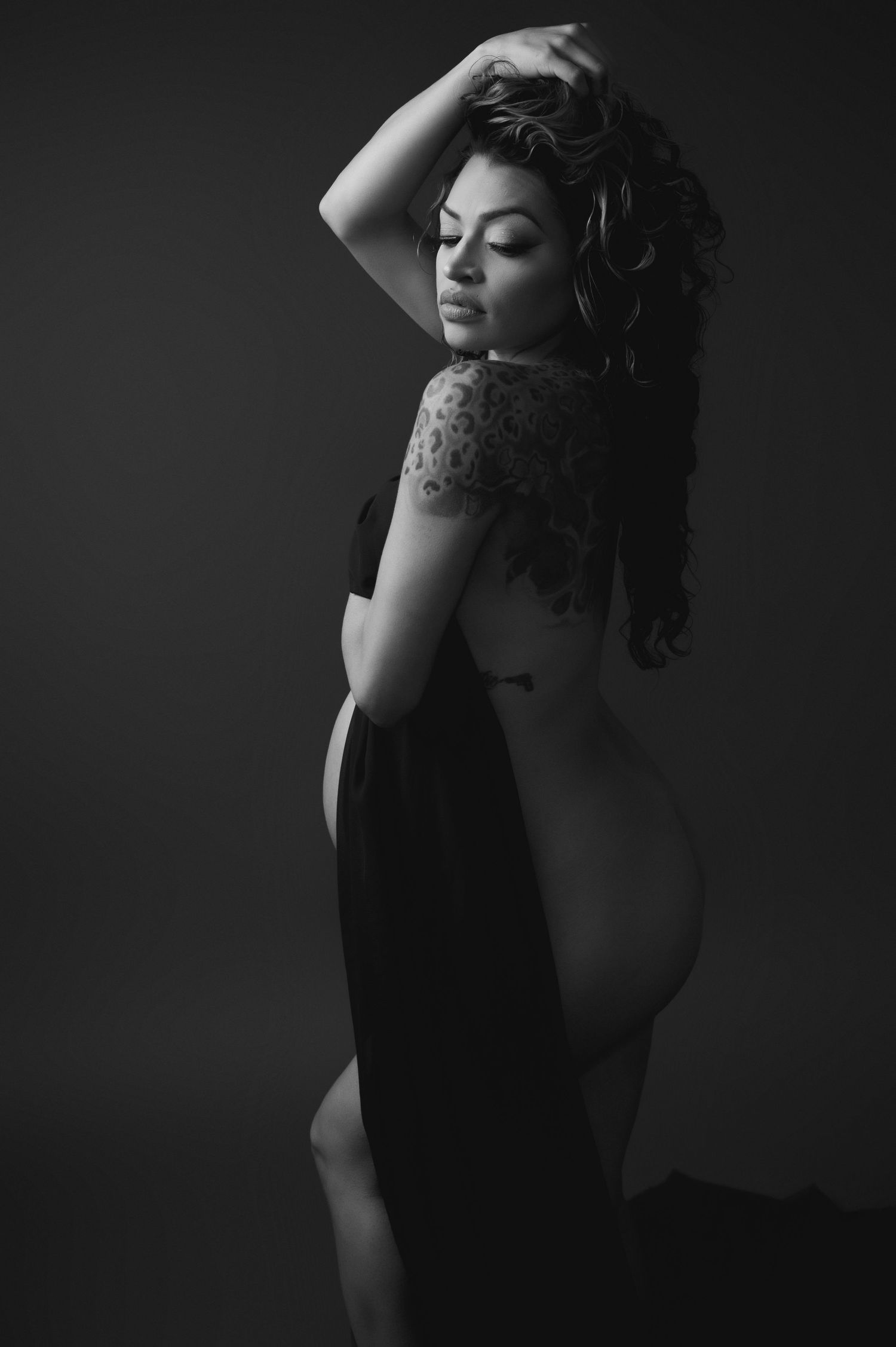 Hanford Maternity Photographer, Semi Nude Maternity Photos