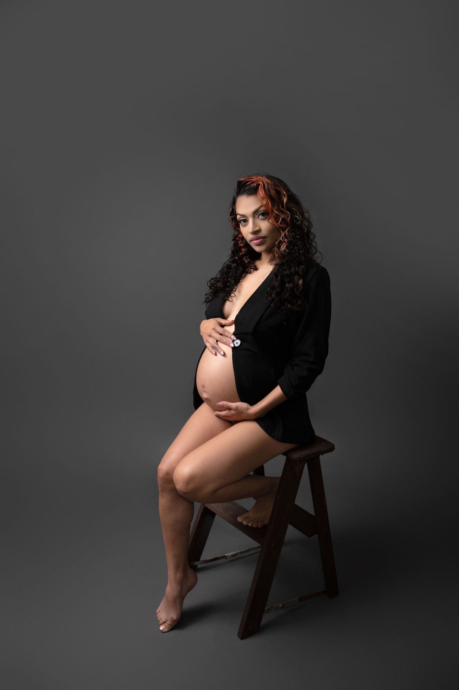 Hanford Maternity Photographer, Semi Nude Maternity Photos